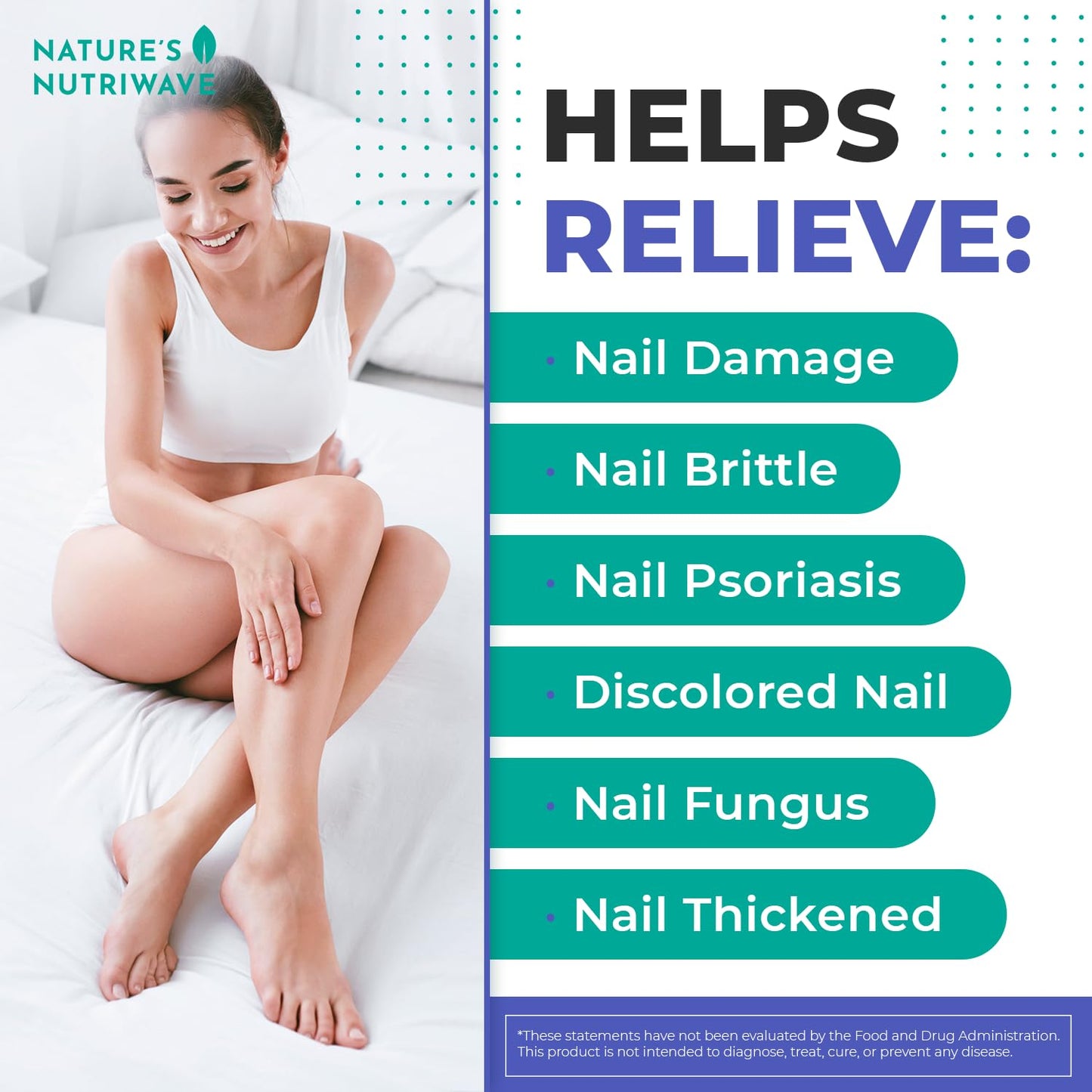 Nature’s NutriWave Kerassentials - Original Kerassentials Formula, Toenail Treatment Extra Strength for Healthy Nails & Skin - Plant-Based Oil for Improved Nail Appearance, 6 Month Supply