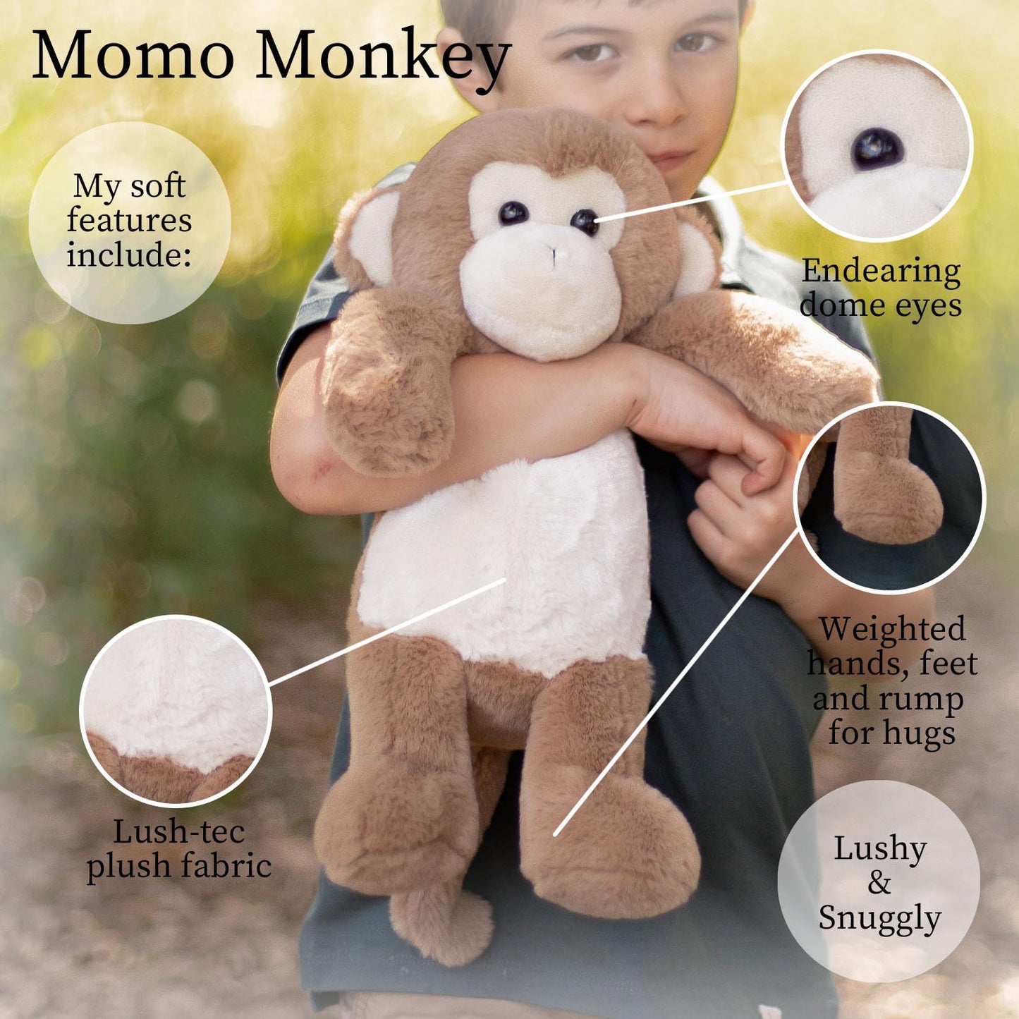 World's Softest Lushees 16" Momo Monkey