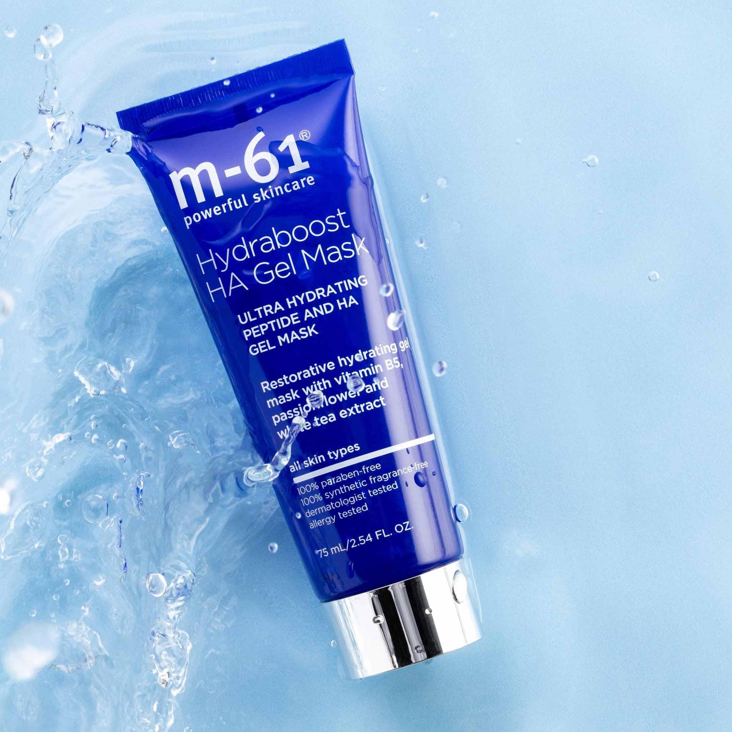 m-61 Hydraboost HA Gel Mask - Ultra hydrating and restorative gel mask with vitamin B5, passionflower and white tea extract