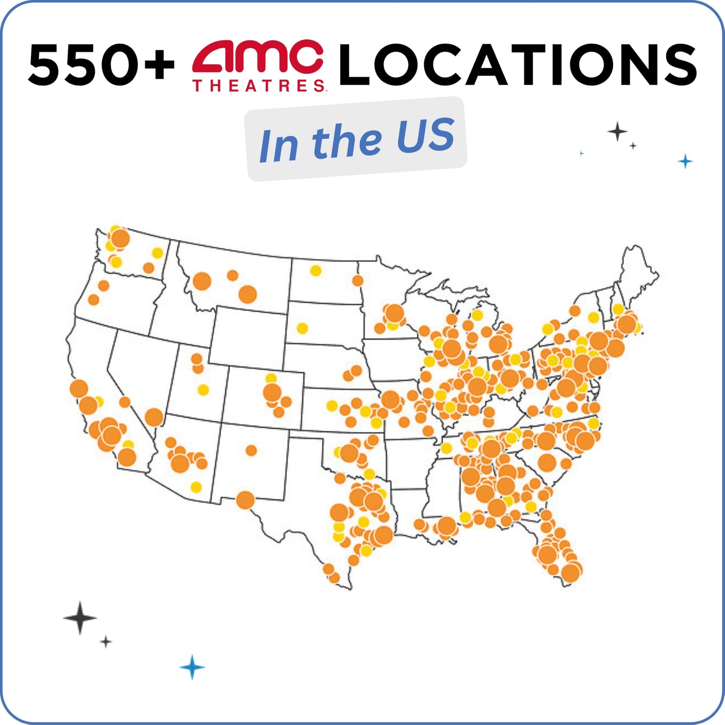 WONDERBOX AMC Movie Night Experience for 2, Gift Box with 2 Movie Tickets, Drinks & Popcorn, Valid at 550 Locations
