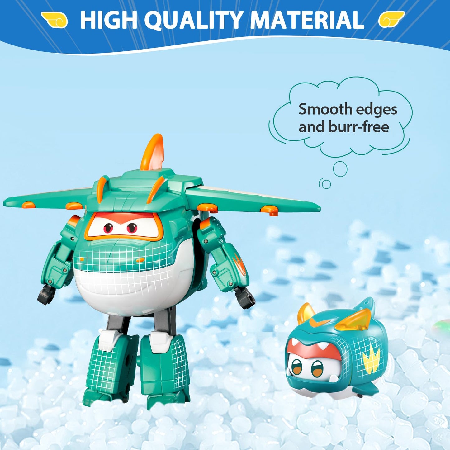 Super wings Transforming Tino & Pet transformables Robot Characters Toys for Boys and Girls 3 4 5 6 7 8 Years Old
