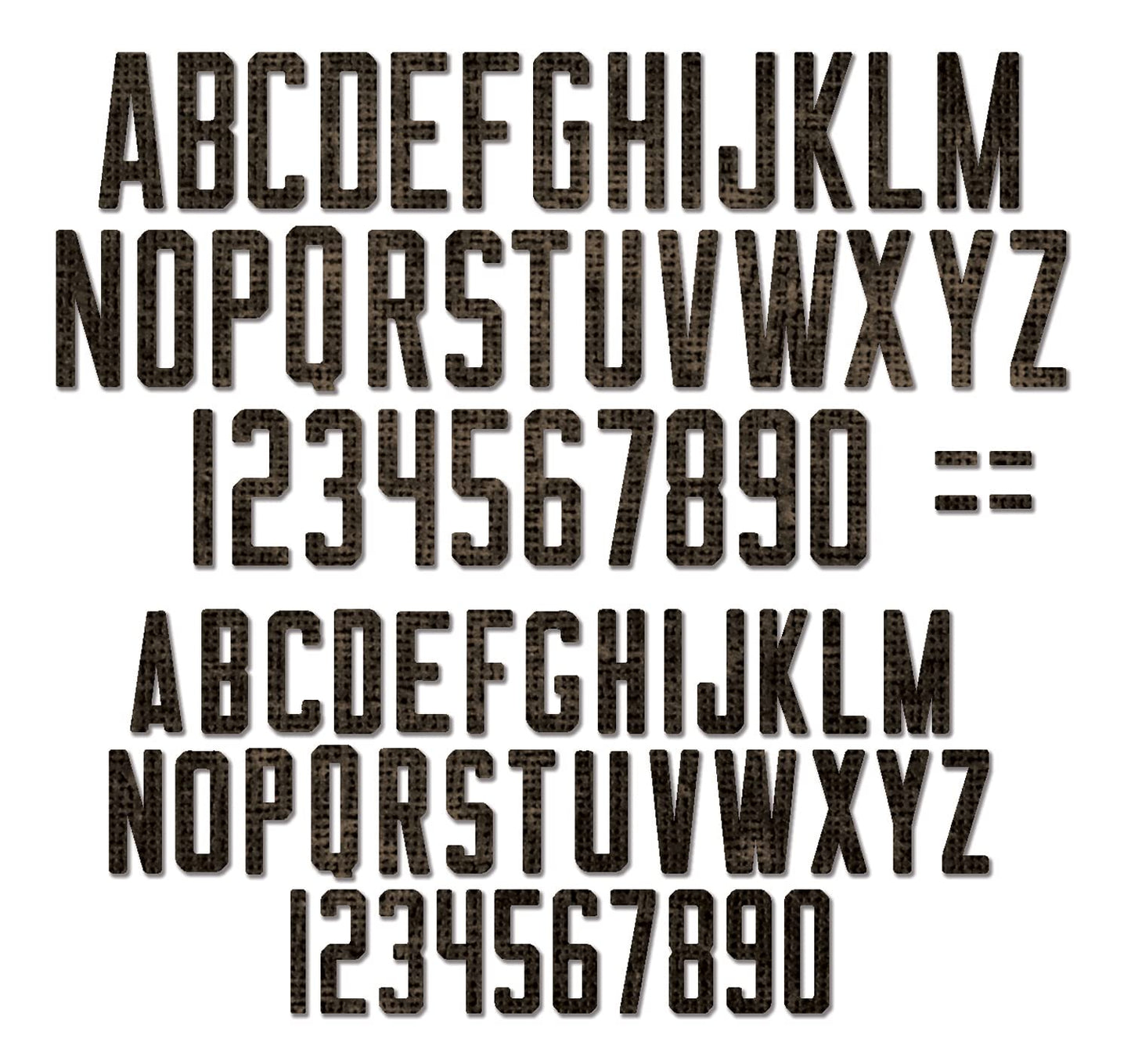 Sizzx Thinlits Die Set 73PK Alphanumeric Theory by Tim Holtz | 665924 | Chapter 3 2022