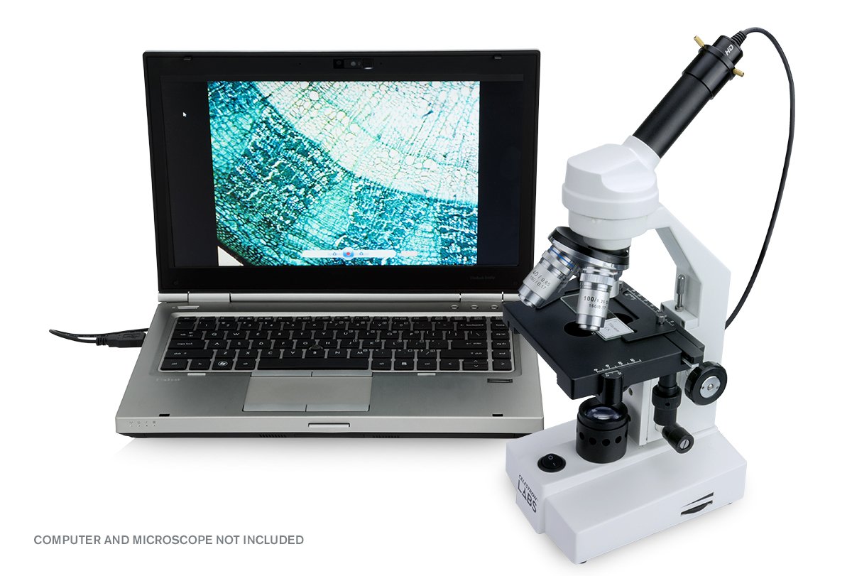 Celestron 44422 Digital USB HD Microscope Imager, 5MP CMOS Sensor, Mac & Windows Compatible, Black