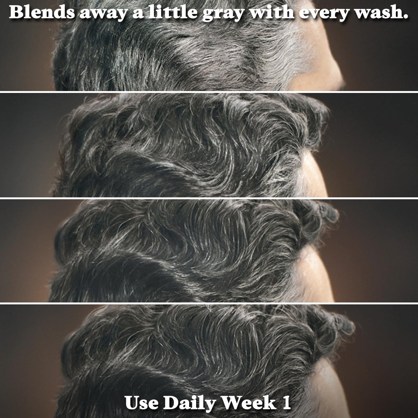 Just For Men Control GX Grey Reducing Beard Wash Shampoo with Keratin, Gradually Colors Mustache and Beard, Leaves Facial Hair Thicker Softer and Fuller, 4 Fl Oz - Pack of 3 (Packaging May Vary)