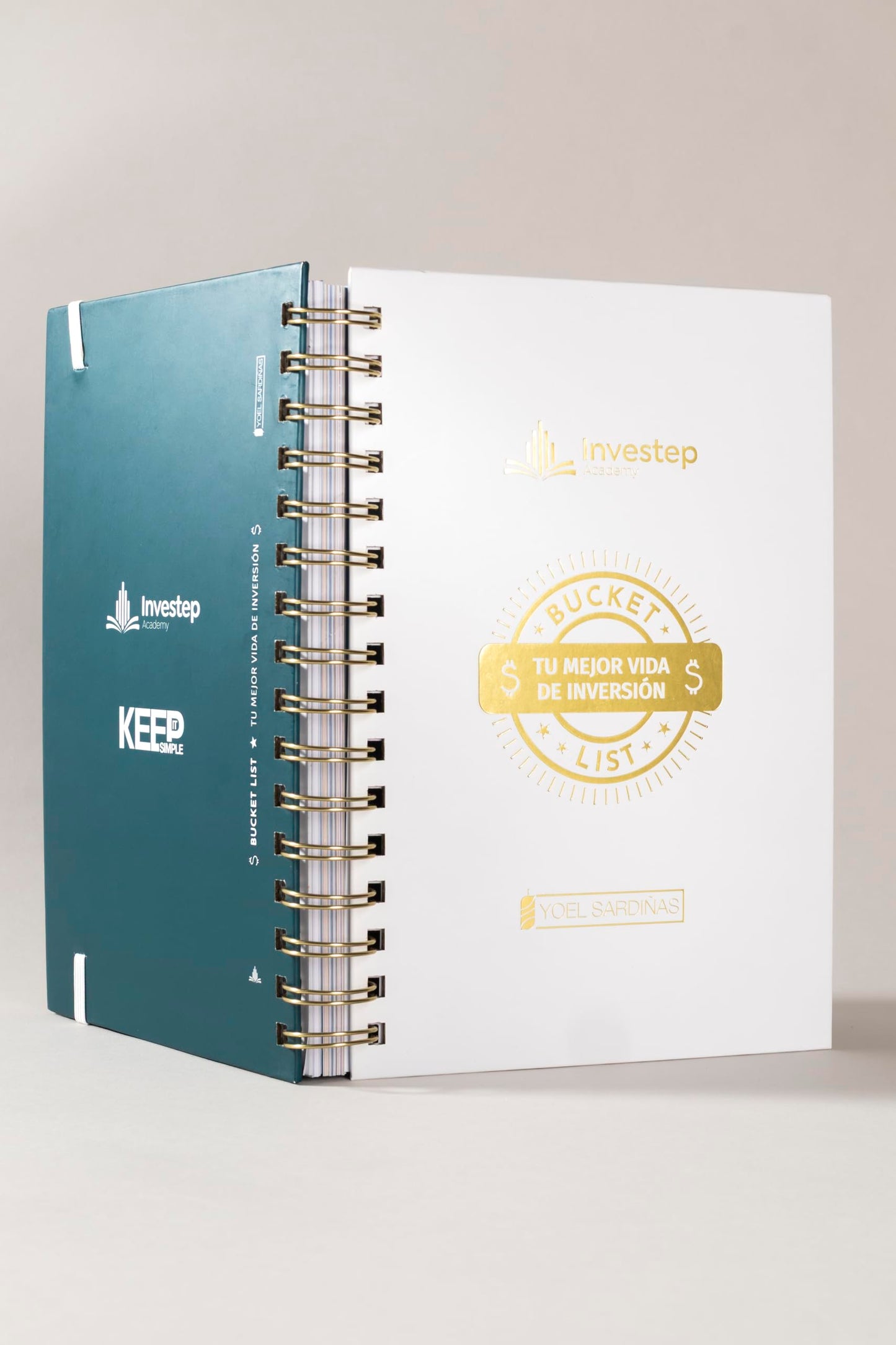 Bucket List – Tu Mejor Vida de Inversión | Journal de Metas Financieras y Crecimiento Personal | Investep Academy – Yoel Sardiñas (Grande (19 x 27 cm))
