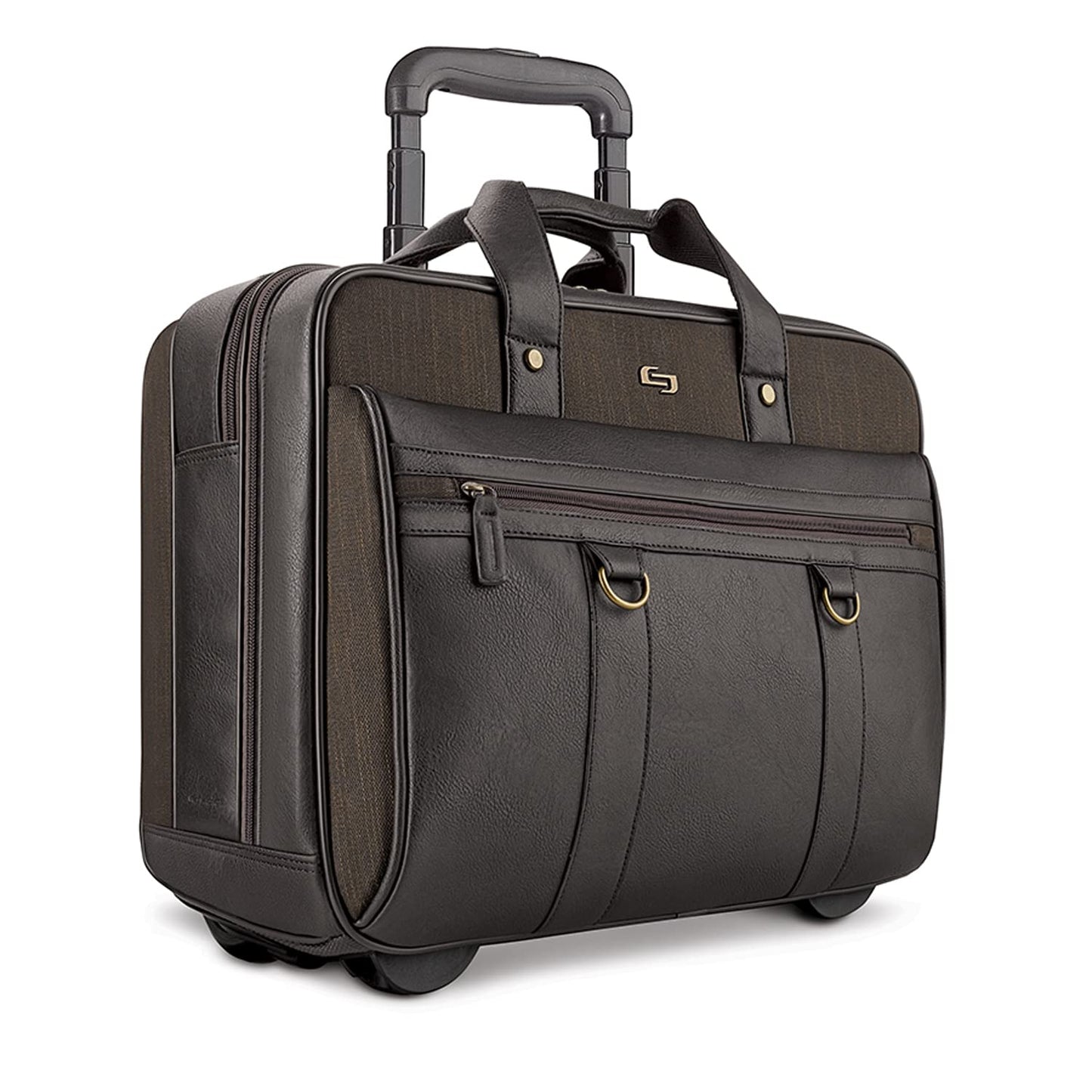 Solo MacDougal Rolling Laptop Bag, Espresso