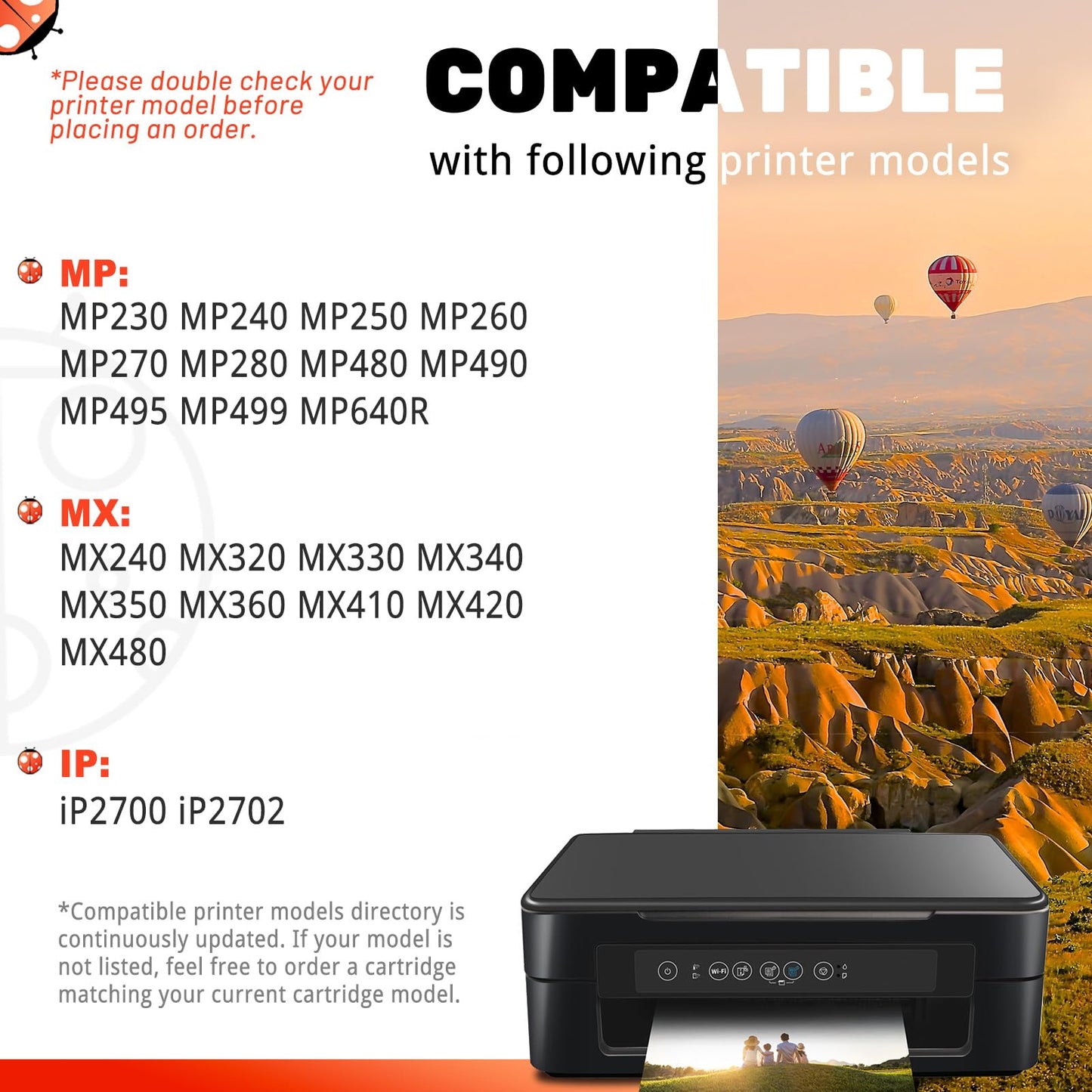 COCCINK 210XL 211XL Ink Cartridge for Canon Pixma MX320 MX340 MX410 MX420 MX350 MP250 MP280 MP480 MP490 MP495 IP2702 Printer for Canon PG-210 CL-211 210 XL 211 XL Combo Pack (1 Black 1 Tri-Color)