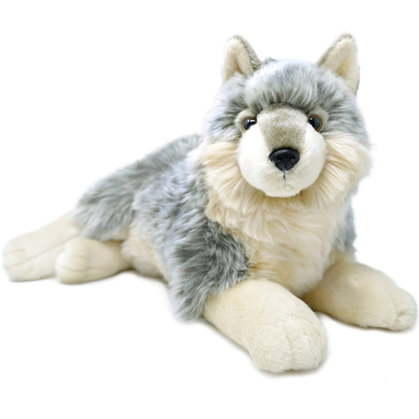 VIAHART Whitaker The Wolf - 14 Inch Stuffed Animal Plush Dog - by TigerHart Toys