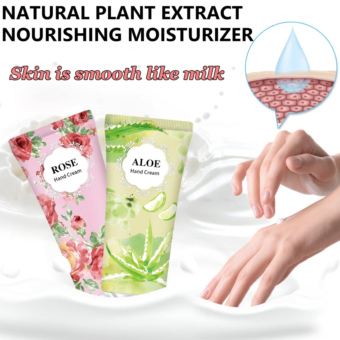 74 Pack Hand Cream Gift Set For Women and Girls,Easter Basket Stuffers for Teens,Teacher Appreciation Gifts,Shea Butter in Natural Plant Hand Lotion For Dry Hands,Scented Mini Hand Lotion Travel Size