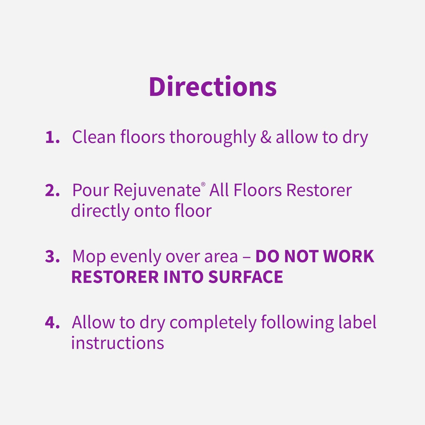 Rejuvenate All Floors Restorer and Polish Fills in Scratches Protects & Restores Shine No Sanding Required