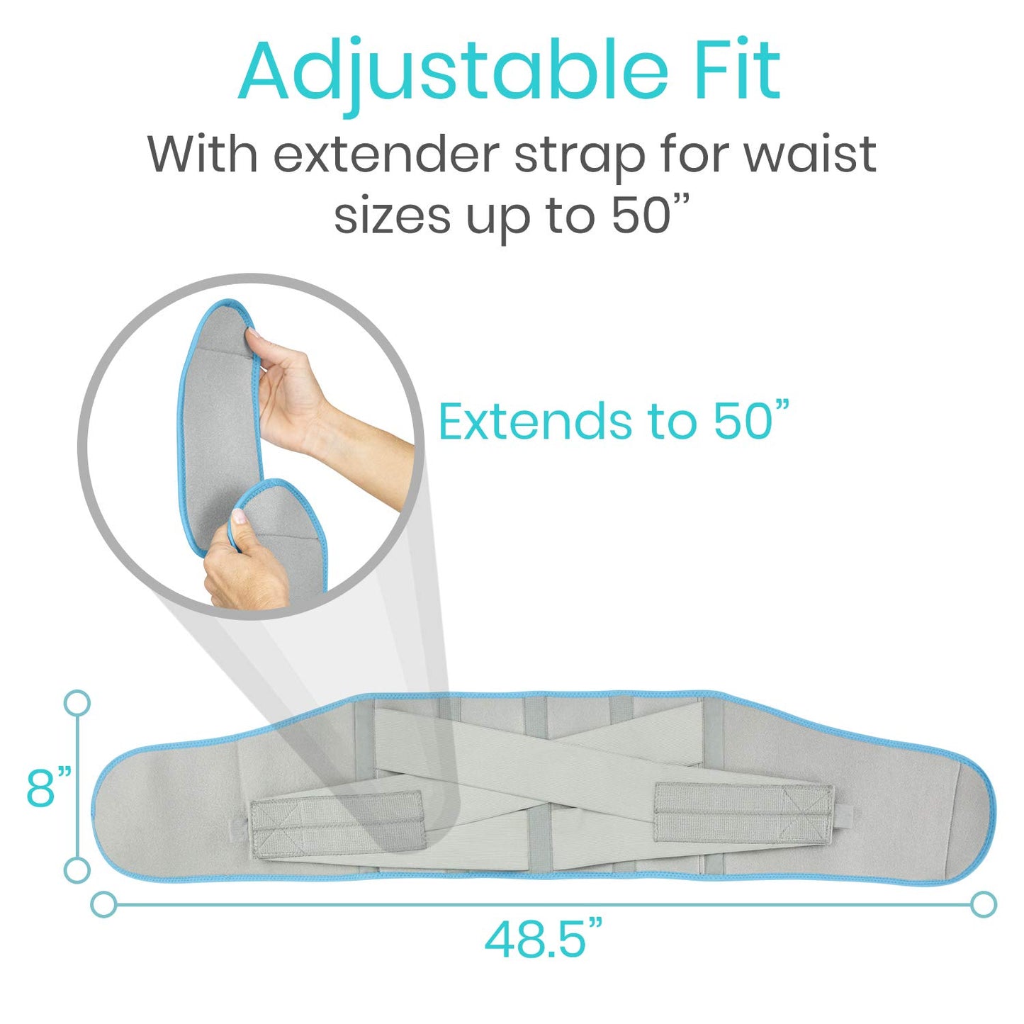 Vive Wearable Ice Packs for Back Pain - Back Brace with Ice Pack - Ice Belt for Lower Back Pain - Gel Ice Pack Back for Sciatica Relief Men, Women - Compression Hot Cold Therapy for Injuries Reusable