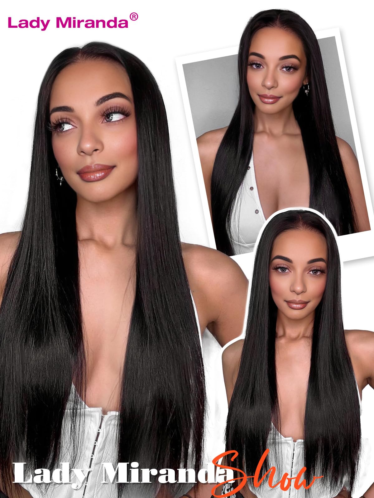 LADY MIRANDA Double Sided PU Invisible Weft Human Hair Extensions 18 Inch 100G Natural Black Micro Ring PU Hair Extensions Twin Tabs Invisible Weft Tape in Extensions with Micro Beads(1B, 18 Inch)