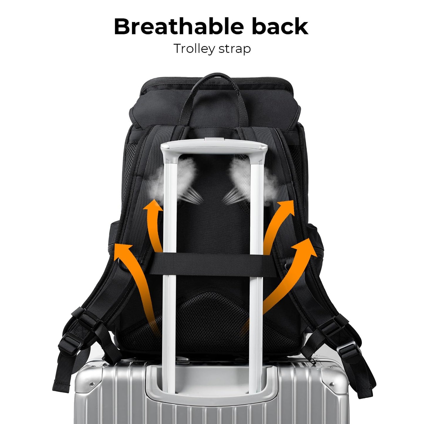 K&F Concept Camera Backpack, Hard Shell Camera Bag, Large Capacity Photography Backpack with 15.6" Laptop Compartment & Tripod Holder & Rain Cover
