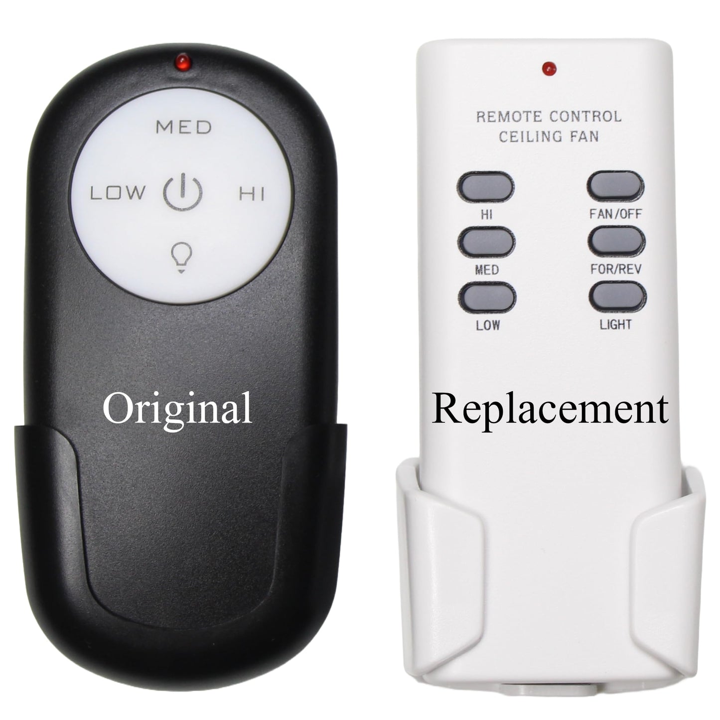 Merwry DL-4112T-02 Ceiling Fan Remote Control 2A767-DL-4112T-01 28865-DL4112T for Home Decorators Fans + Reverse Button On Front