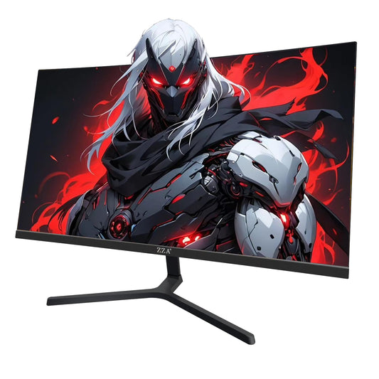 ZZA 24 Inch 200hz/180hz Curved Gaming Monitor, FHD 1080P Frameless Computer Screen, AMD FreeSync, Low Motion Blur, Eye Care for Home Office & PS5, DisplayPort & HDMI, VESA Mount - Black