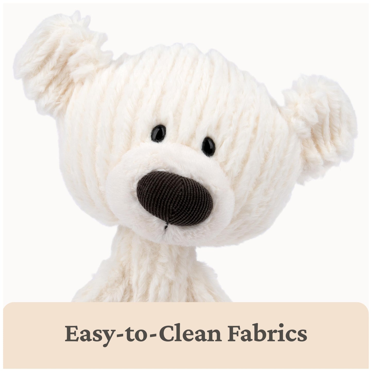 GUND Toothpick Cable, Teddy Bear Stuffed Animal for Ages 1 and Up, Cream/Offwhite, 15