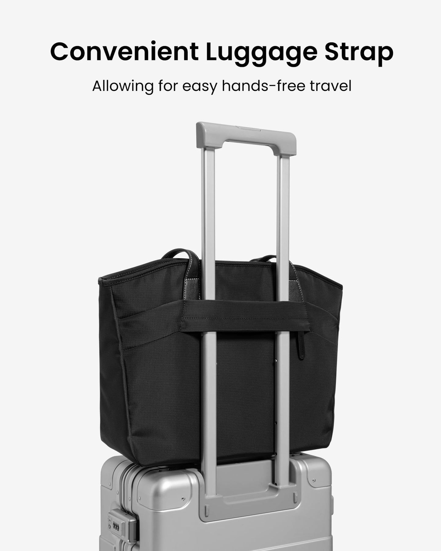 tomtoc Laptop Tote Bag for Women, 16 Inch Water-resistant Laptop Work Bag with Device Compartment, 18L Large Capacity Office Computer Shoulder Bag Briefcase Handbag for Business Travel College Teacher
