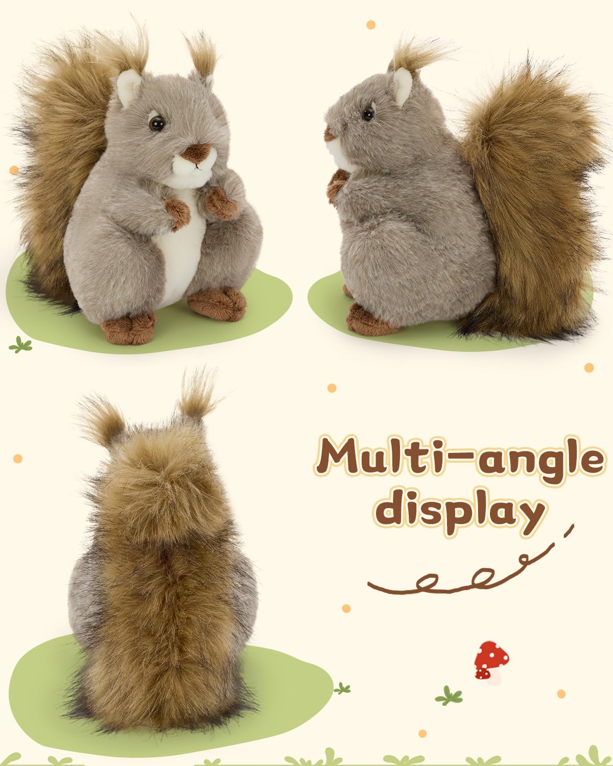 MaoGoLan 6Pcs Squirrel Stuffed Animal