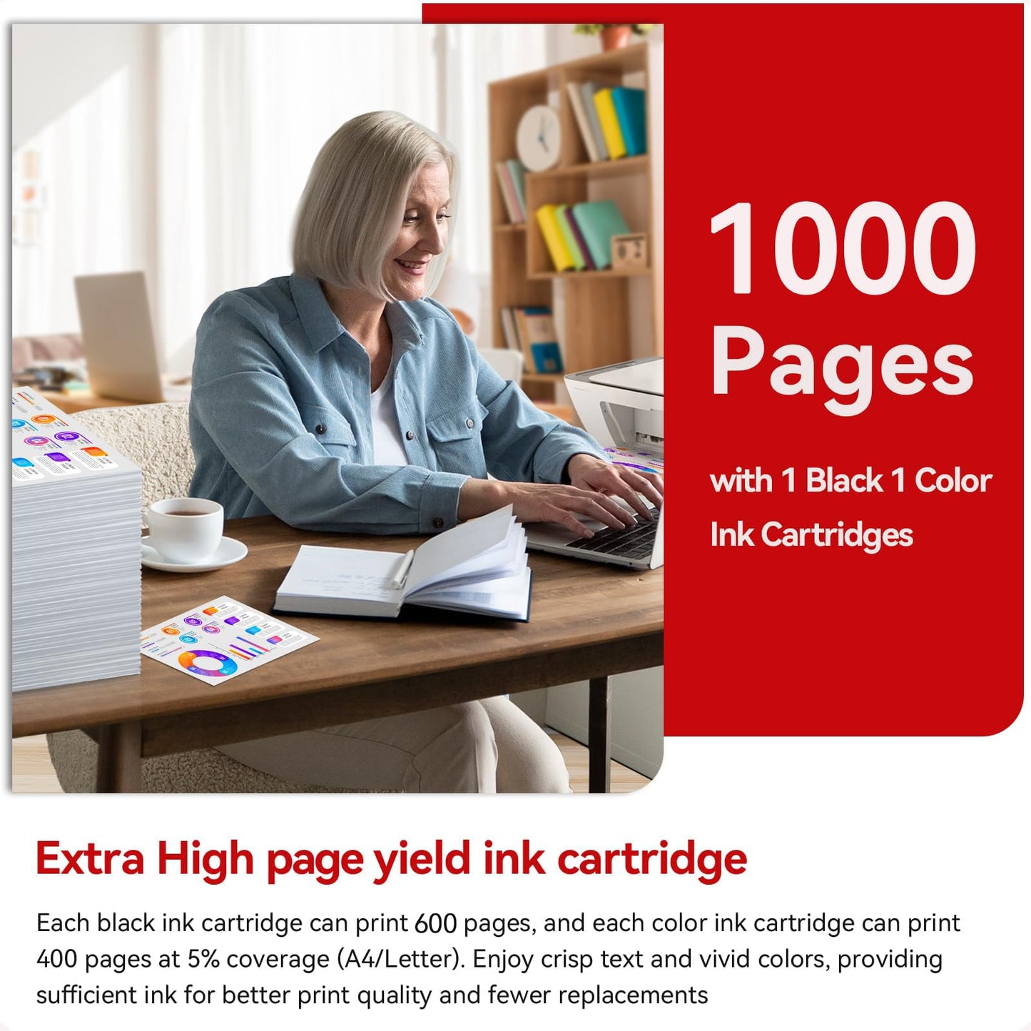 260XL 261XL Ink Cartridge Replacement for Canon 260 261 Ink Cartridges Compatible for Canon Pixma TS6420a TS6420 TS6400 TR7020a TS5320 TR7000 TS5300 TR7020 TR7022 TR7022a Printer, 1 Black 1 Color