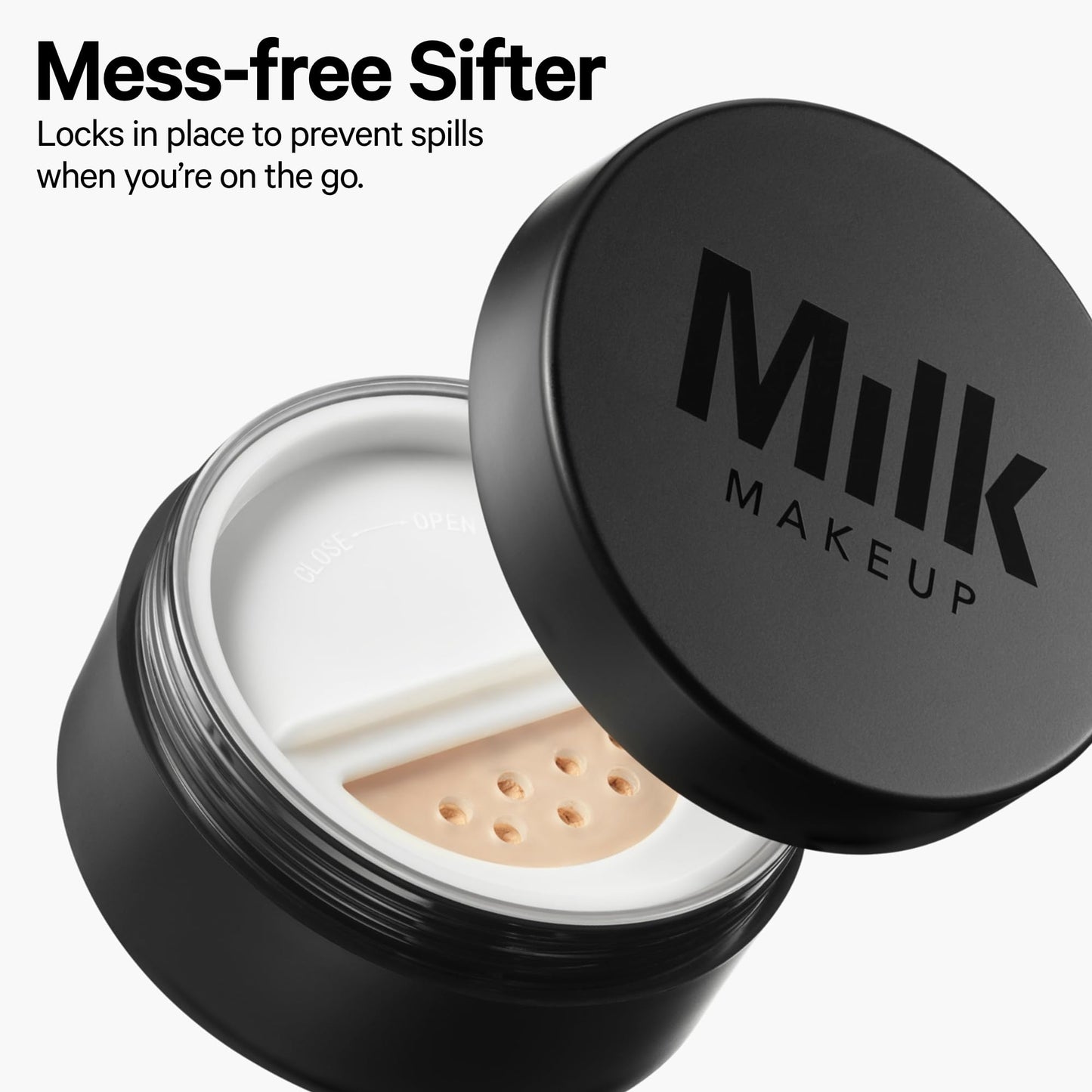 Milk Makeup Pore Eclipse Matte Translucent Setting Powder, Translucent Light - 0.27 oz - Sets Makeup for Up to 16 Hours, Blurs Pores and Fine Lines & Controls Shine - Vegan & Cruelty Free