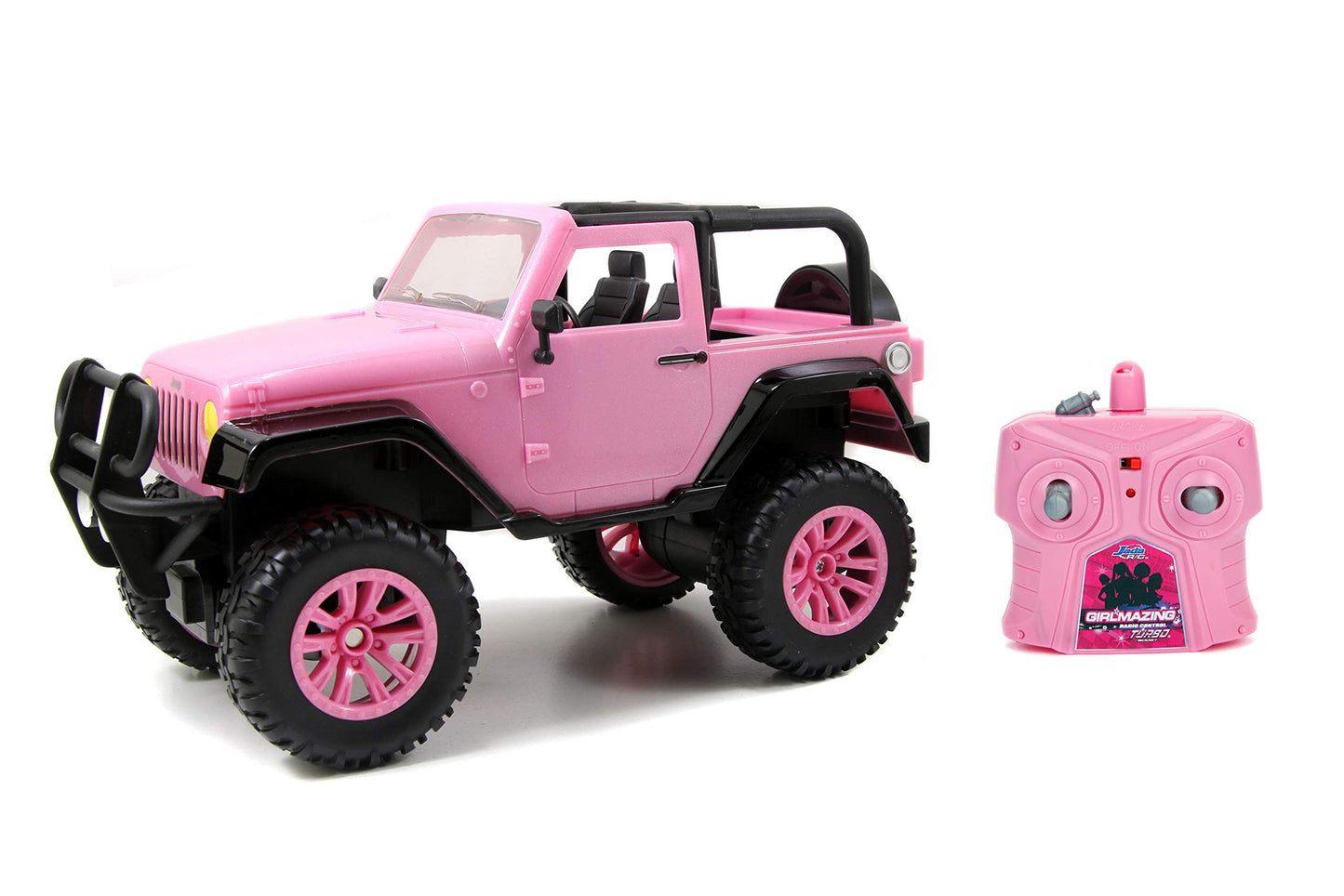 Jada Toys GIRLMAZING Jeep R/C Vehicle (1:16 Scale), Pink, Standard