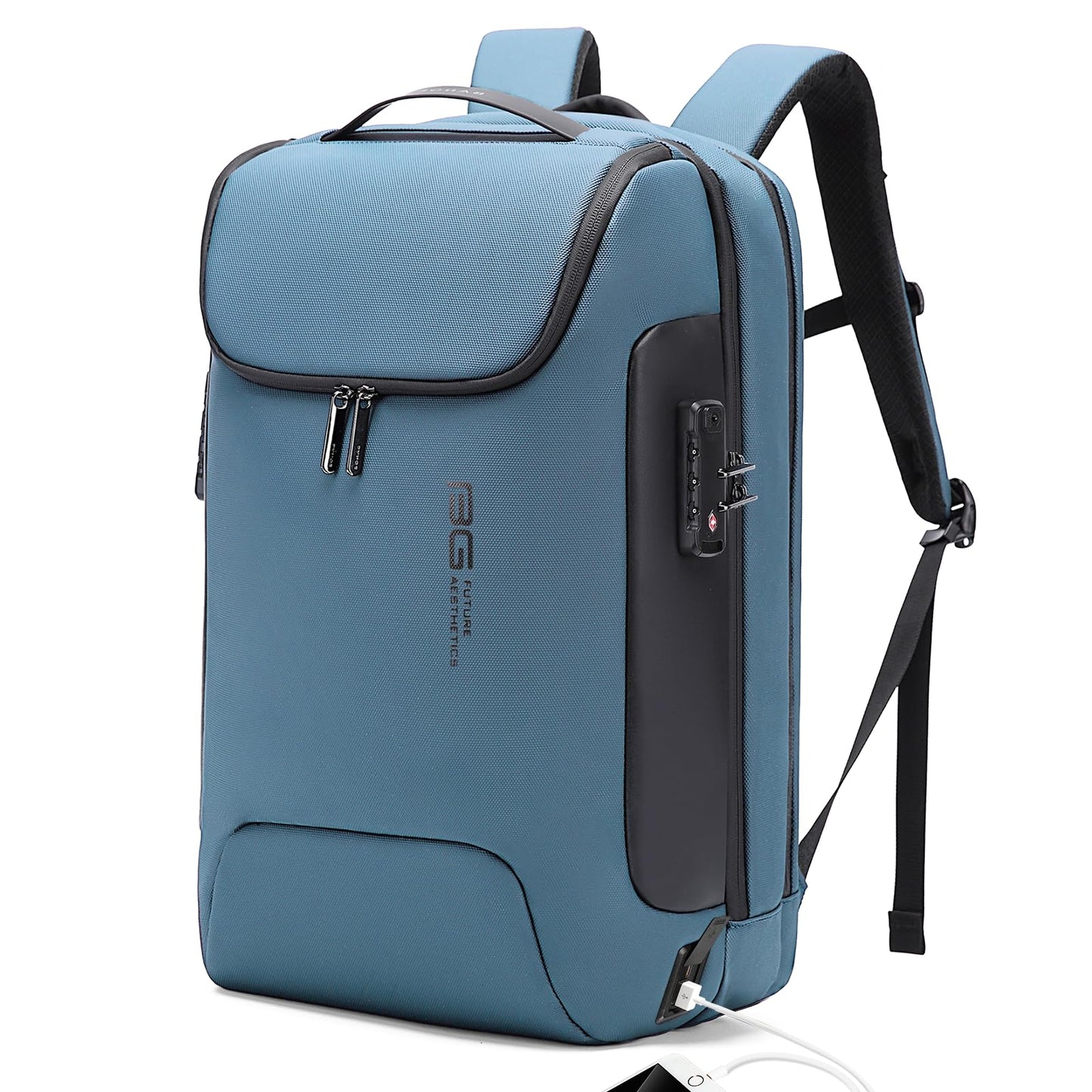 BANGE Anti-Theft Travel Backpack,Waterproof Fashion Work Backpacks,High Tech Backpack with USB3.0 Charging Port,Business Laptop Backpack Fits 17.3 Inch Notebook for Women