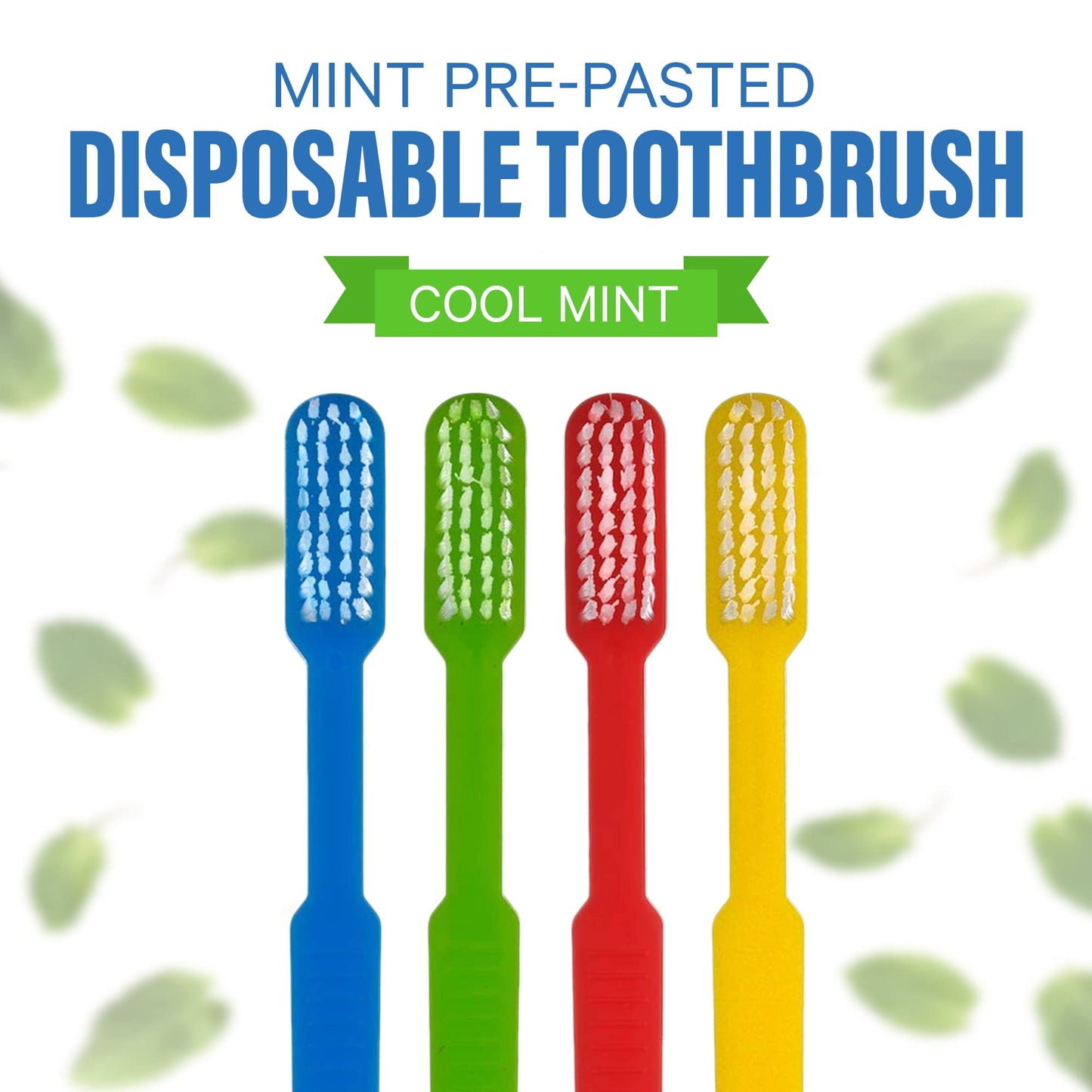 144 Prepasted Disposable Toothbrushes | Pre-Pasted Soft Bristle Tooth Brush for Dental Care & Oral Hygiene | Individually Wrapped Toothbrush Pack Airbnb Gifts | No Water Needed, Paste Made in USA.