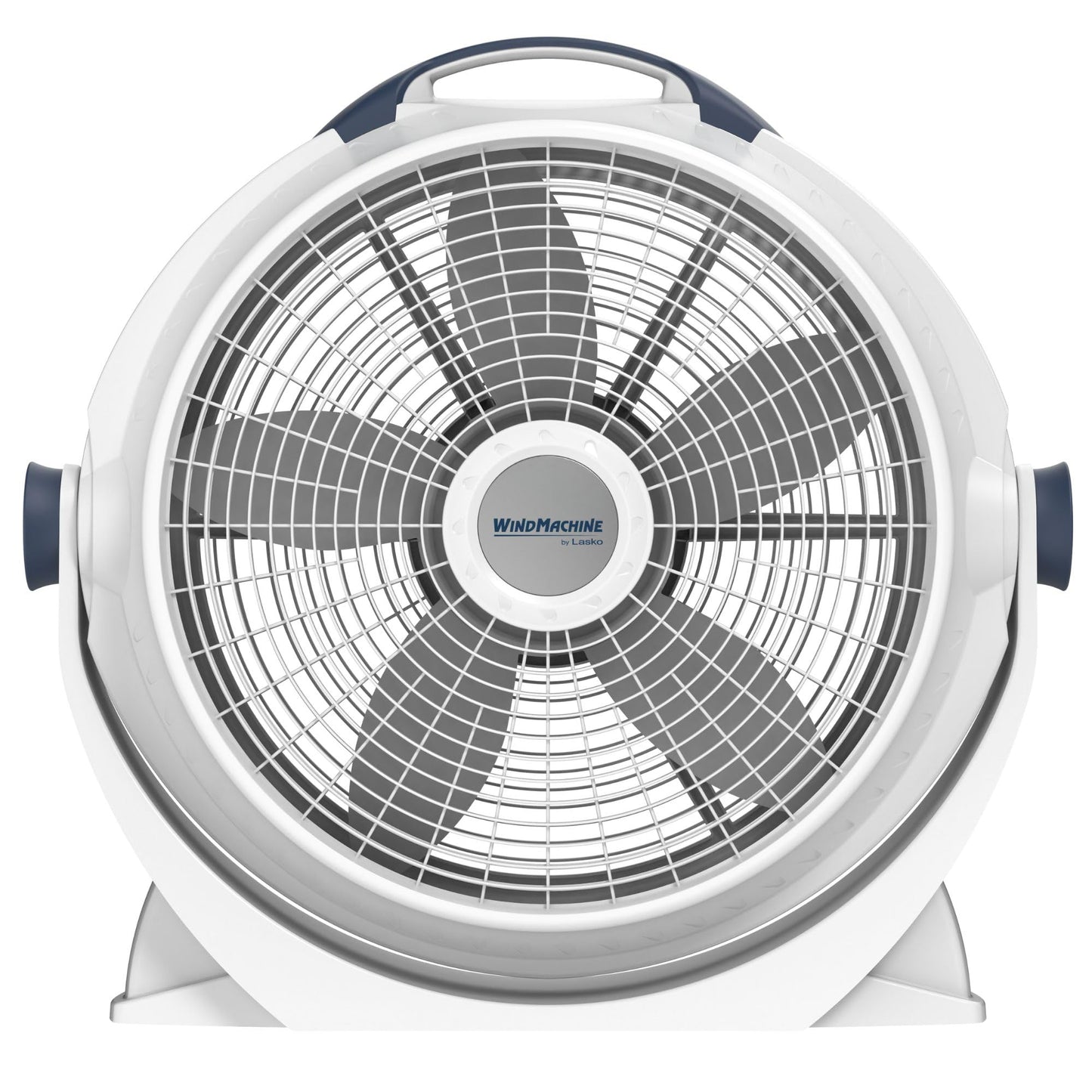 Lasko WINDMACHINE 20" High Velocity Floor Fan with 3 Speeds, 360° Directional Airflow, Portable Air Circulator Fan for Home, Garage & Workshop, Fully Assembled, Gray, 3301