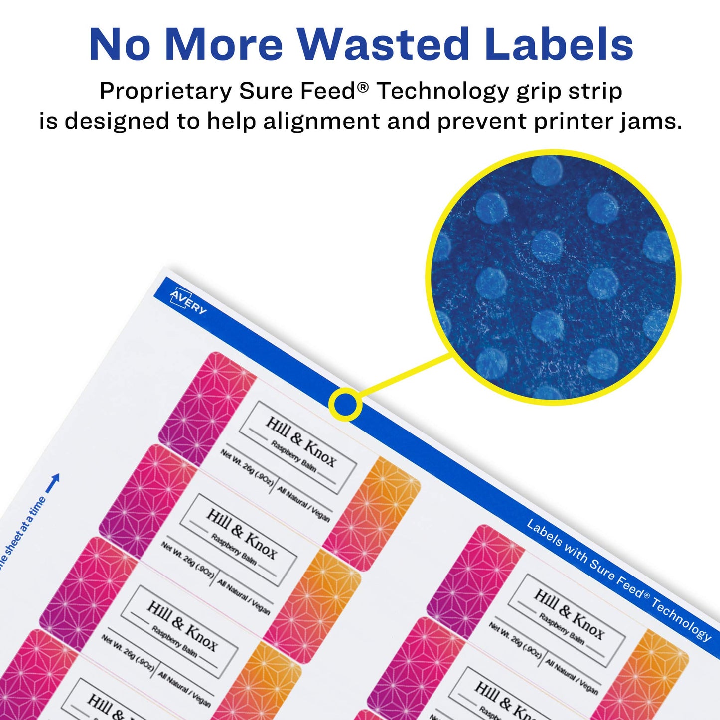 Avery Durable Waterproof Rectangle Labels with Sure Feed, 1" x 2-5/8", 1,600 Oil and Tear-Resistant Waterproof Labels, Print-to-The-Edge, Laser/Pigment-Based Inkjet Printable Labels