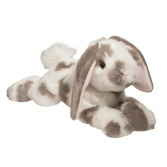 Douglas : Dlux / Ramsey peluche lapin avec taches grises 18"