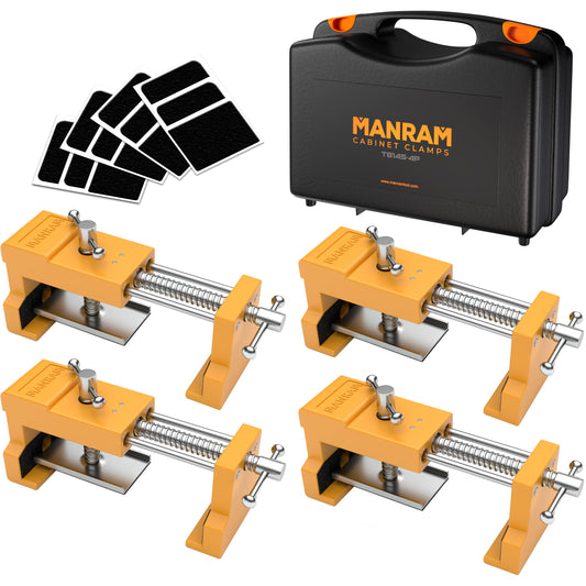 Cabinet Clamps with Protective Case, Cabinets Installation Clamps, Face Frame Clamp 4 Pack