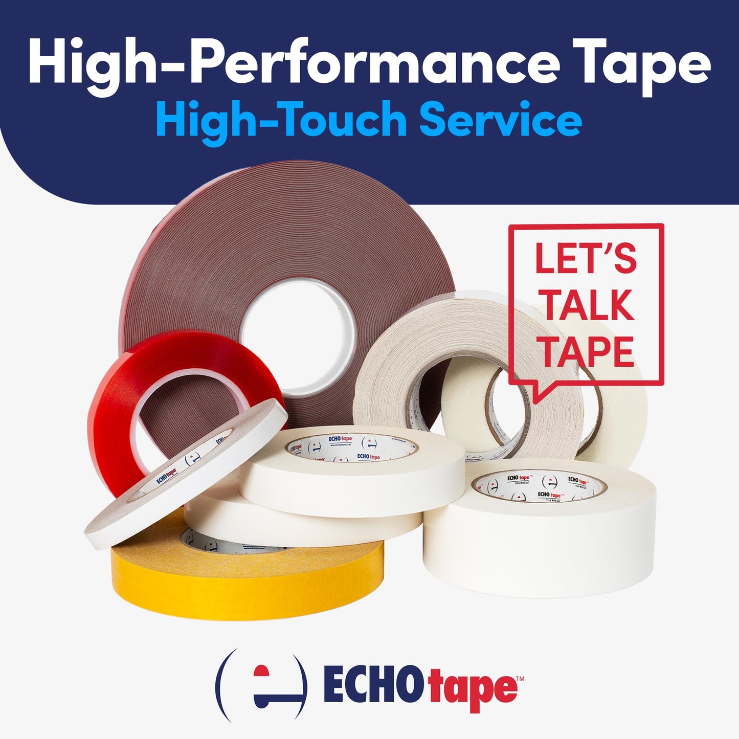 ECHOtape FS-G7739 | All Weather Lamtec EHP VR-R Plus Facing Tape | Metal Building Insulation Tape | White Seam and Repair Tape | Cold Weather Acrylic Adhesive | Contractor Tape | 2.83 in x 50 yds