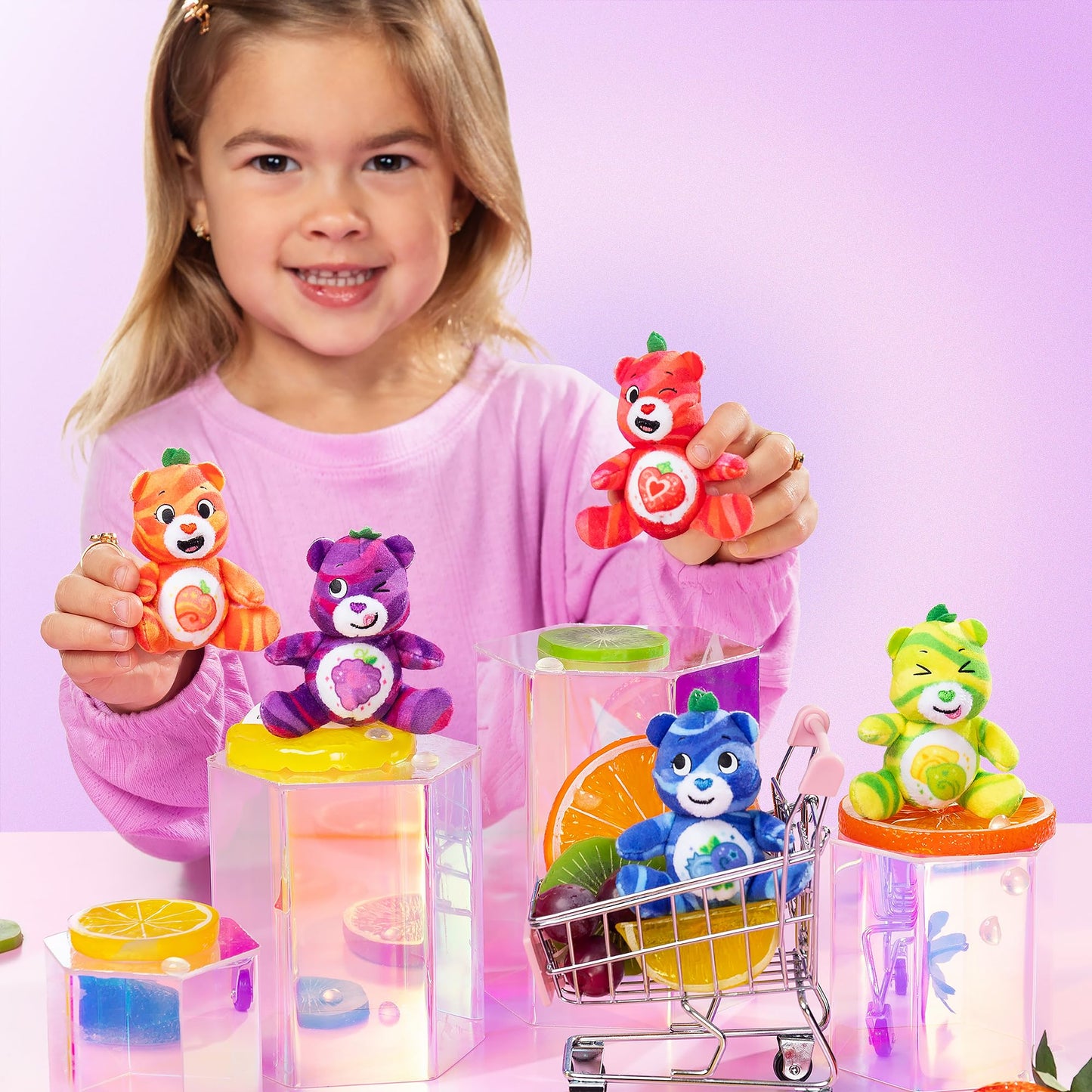 Micro Teenies Care Bears Fruit Friends 5-Pack