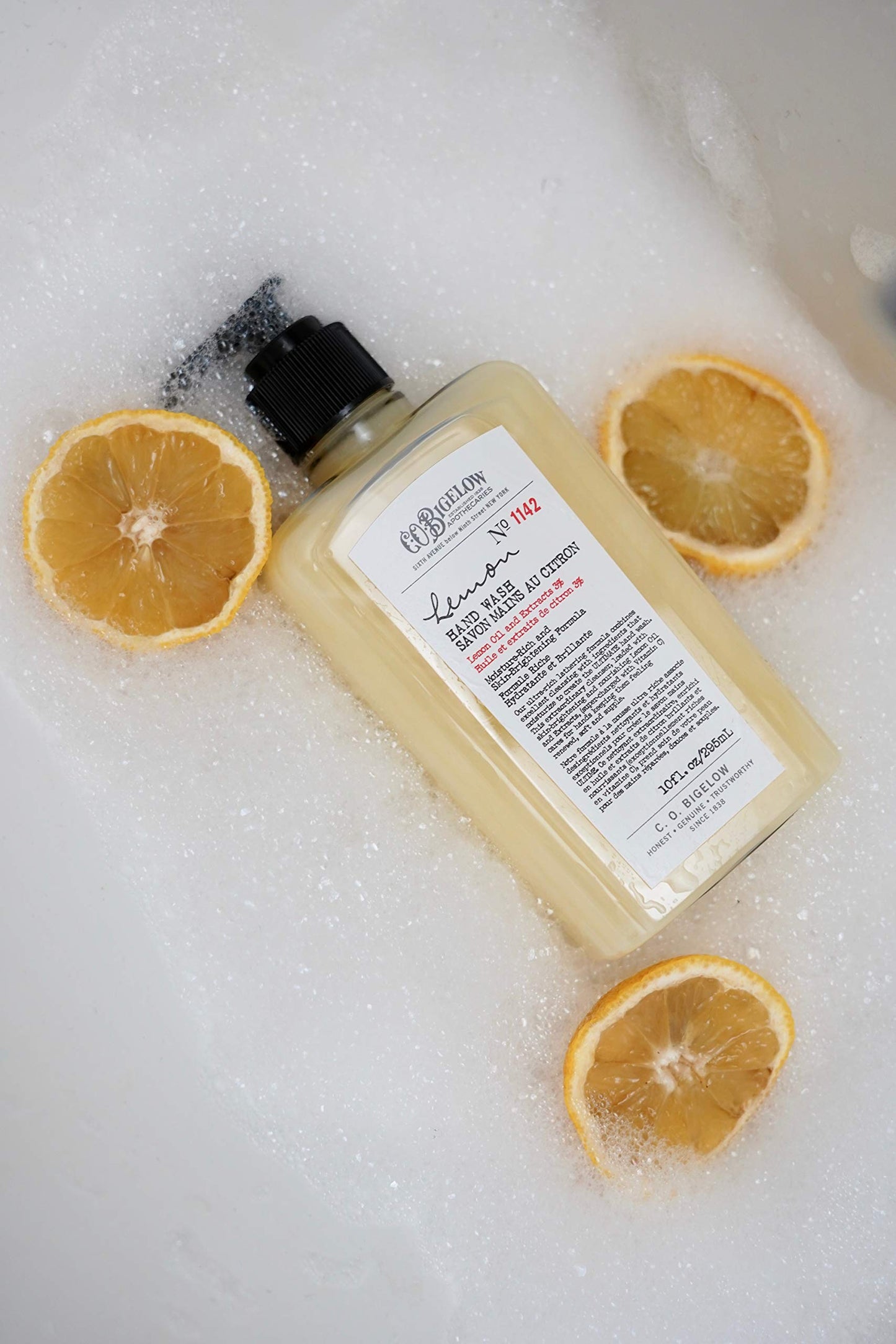 C.O. Bigelow Lemon Hand Wash - No. 1142, Moisturizing Liquid Hand Soaps with Lemon Extract & Vitamin C, Cruelty Free & Gentle for All Skin Types, 2 Pack, 10fl oz. each