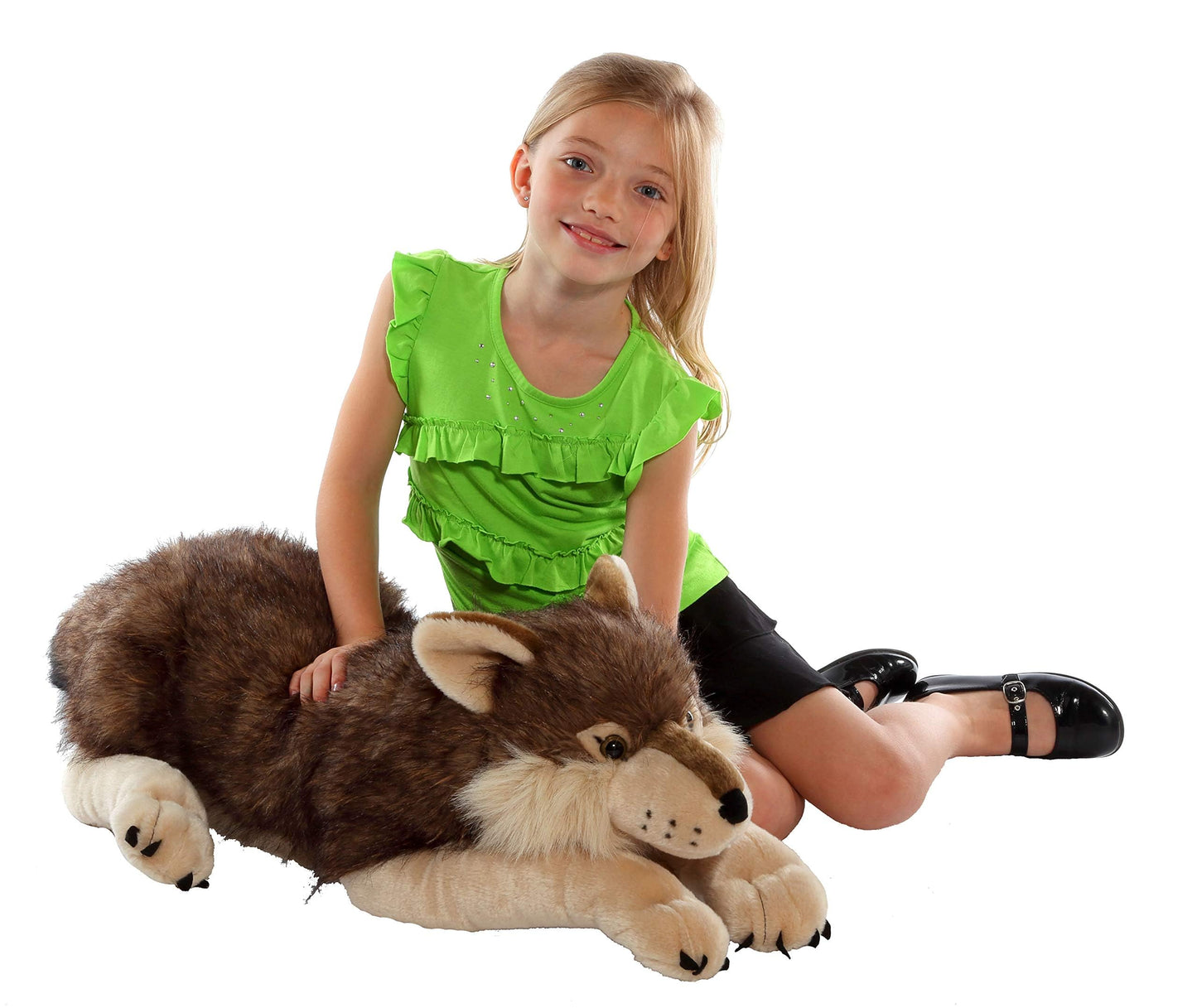 Wild Republic Jumbo Wolf Plush, Giant Stuffed Animal, Plush Toy, Gifts for Kids, 30 Inches, 82332 AMZB