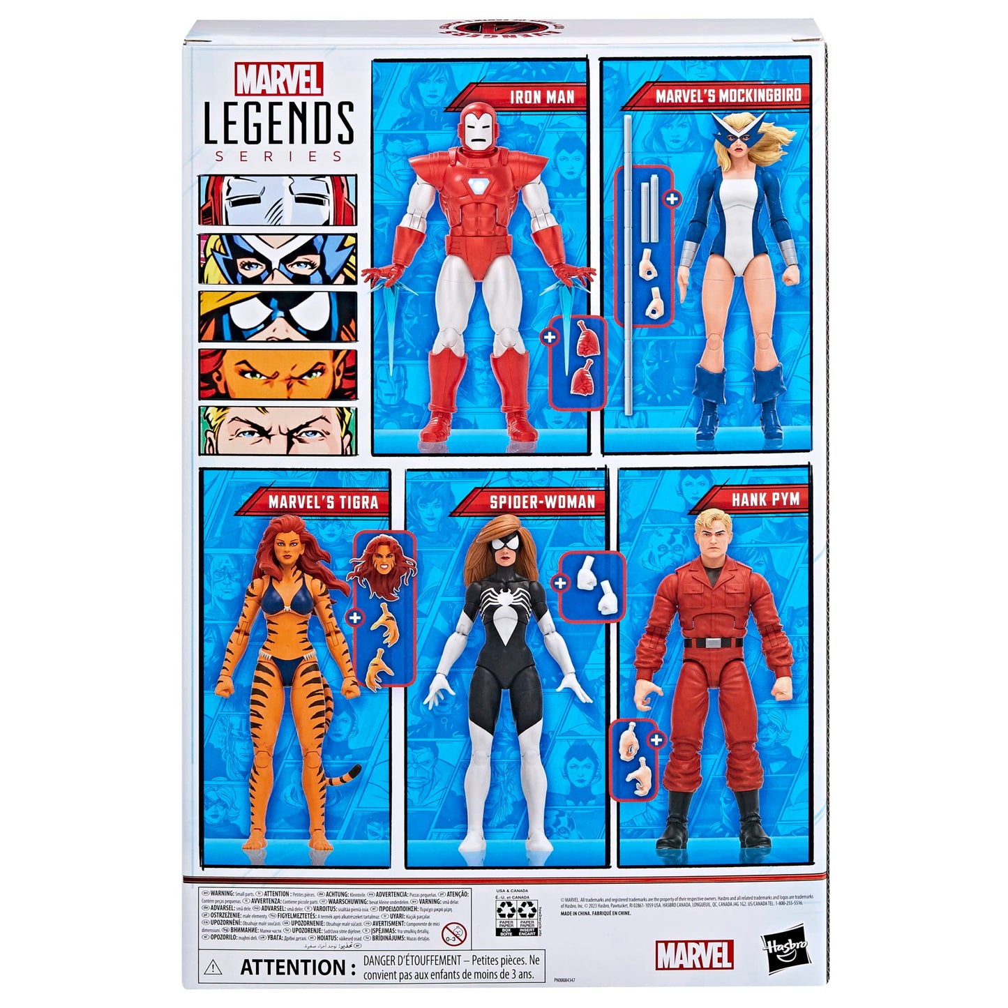 Marvel Legends Series The West Coast Avengers Collection, 5 Comics-Inspired Collectible 6-Inch Action Figures (Amazon Exclusive), Multi-color