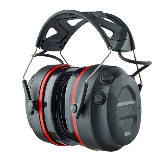3M Pro-Protect + Gel Cushions Electronic Hearing Protector, Noise Reduction Rating (NRR) 26 dB, Bluetooth Ear Muffs, High-Fidelity Speakers & Integrated Microphone, Premium Gel Cushions (90545-SIOC)