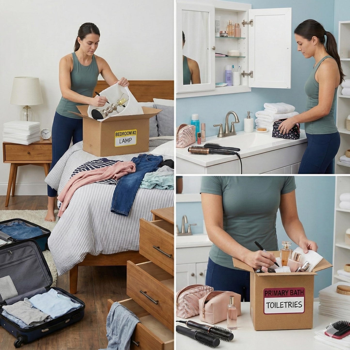 OHVDOC 570-Piece Foam Packing Supplies Kit for Moving,270 Cushion Foam Pouches & Sheets in 4 Sizes | 300 Writable Moving Labels for Glassware, Shipping & Storage