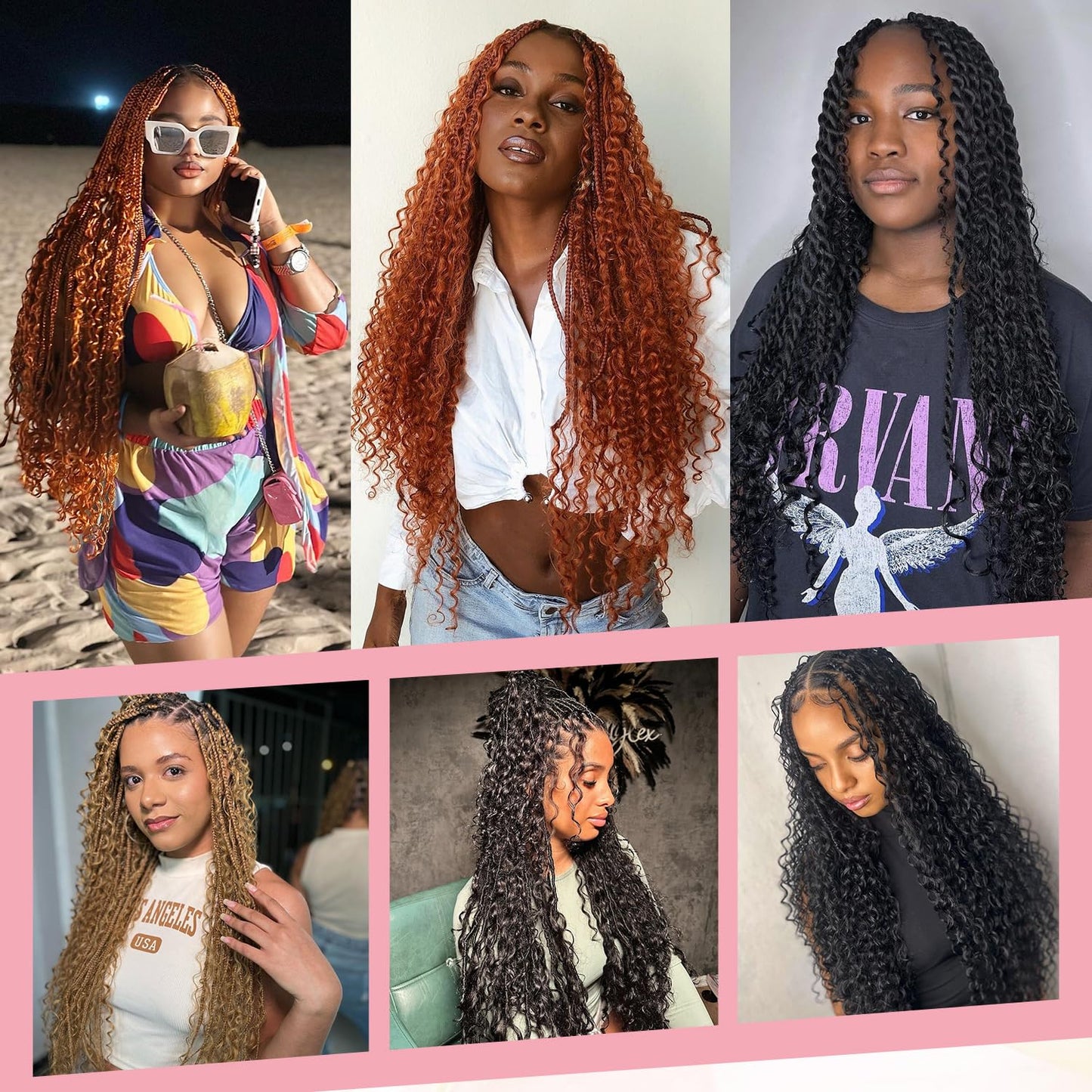 Urbeauty Human Braiding Hair Deep Wave Bulk Human Hair for Braiding, Curly Human Hair for Boho Knotless Braids, Boho Box Braids/Locs/Twist Goddess Gypsy 100% Unprocessed Virgin Human Hair 18 Inch