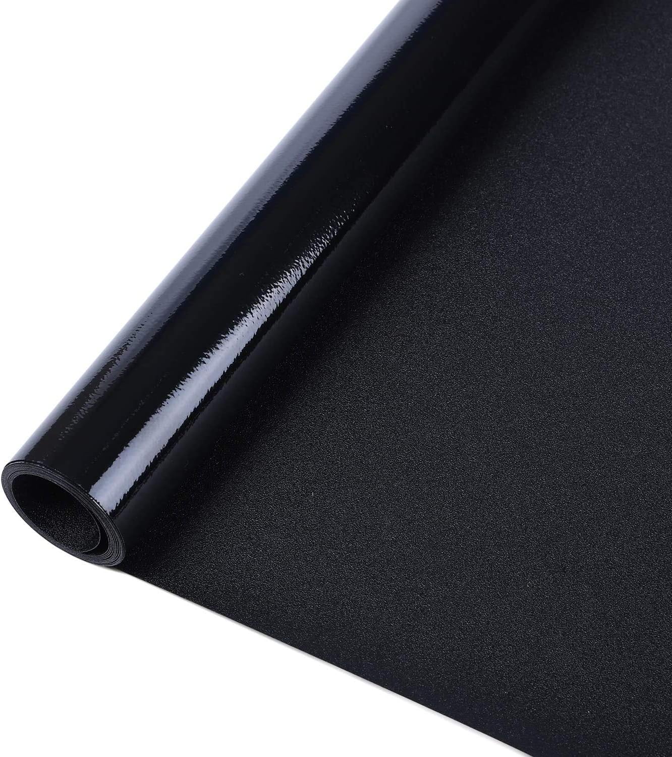 rabbitgoo Blackout Window Film, Removable Window Tint in House Static Cling, Darkening Privacy Heat & Light Blocking, Window Cover Day Sleep for Home Garage Bedroom Black 35.4 x 118.1 Inches