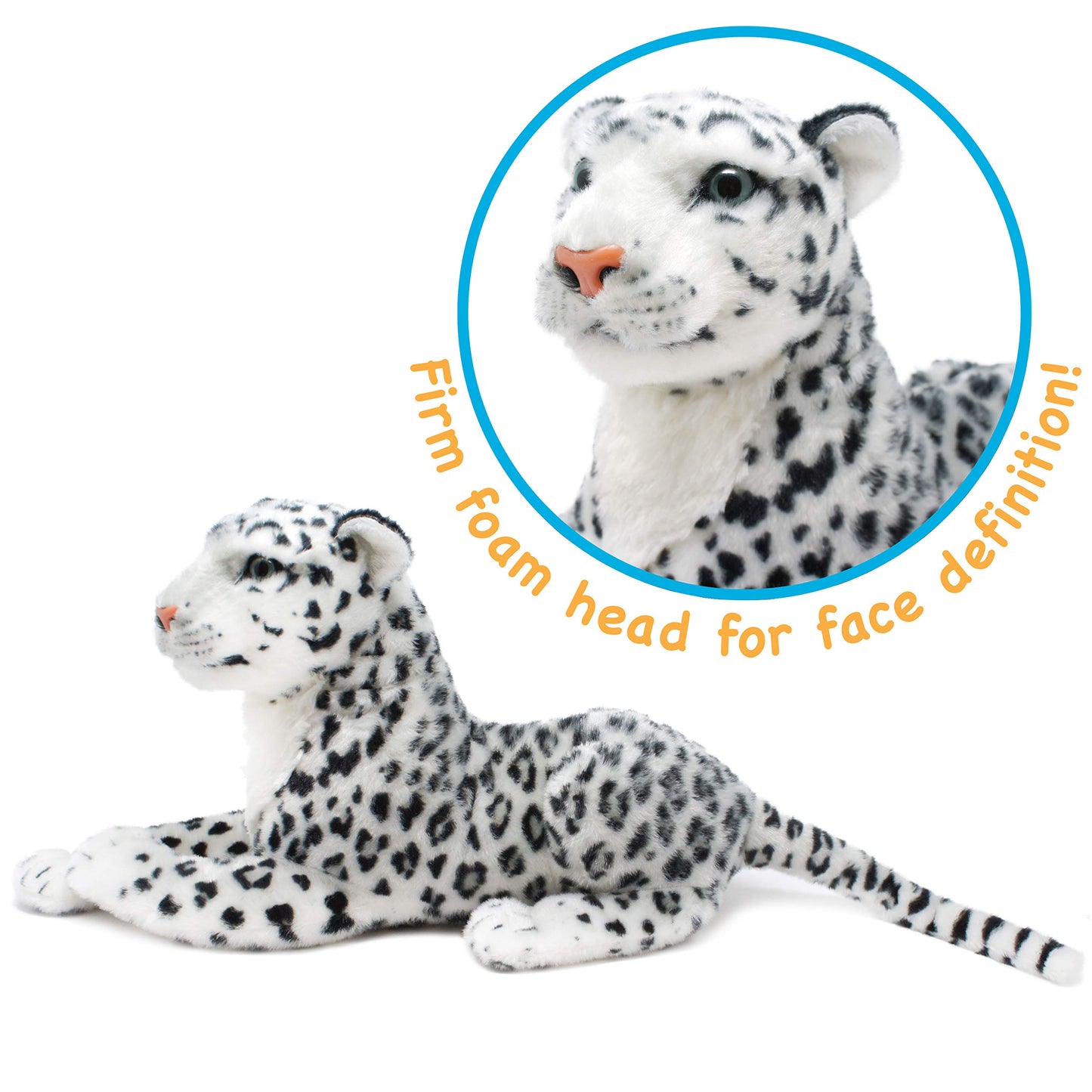 VIAHART Sinovia The Snow Leopard - 17 Inch Stuffed Animal Plush Snow Cat - by TigerHart Toys