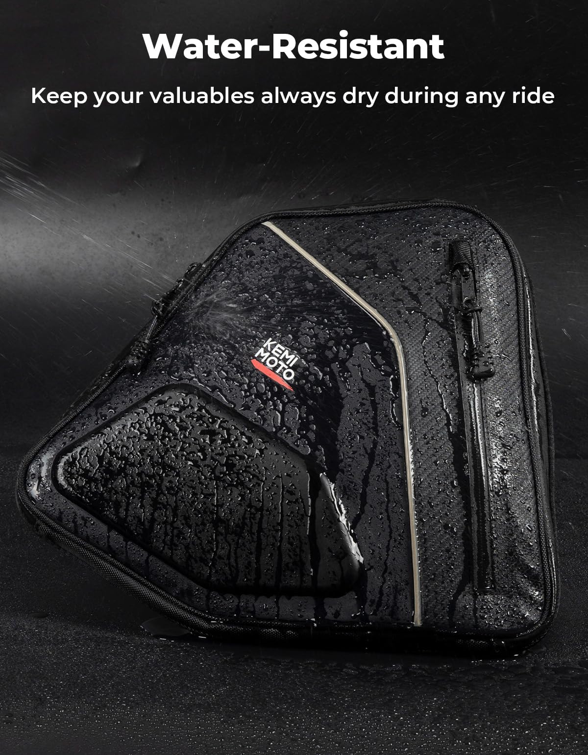 KEMIMOTO Door Bags EVA Water-resistant Door Storage with Padding Compatible with 2017-2025 Can-Am Maverick Sport with Stock Doors/Maverick Trail Equiped with the Sport Half Doors