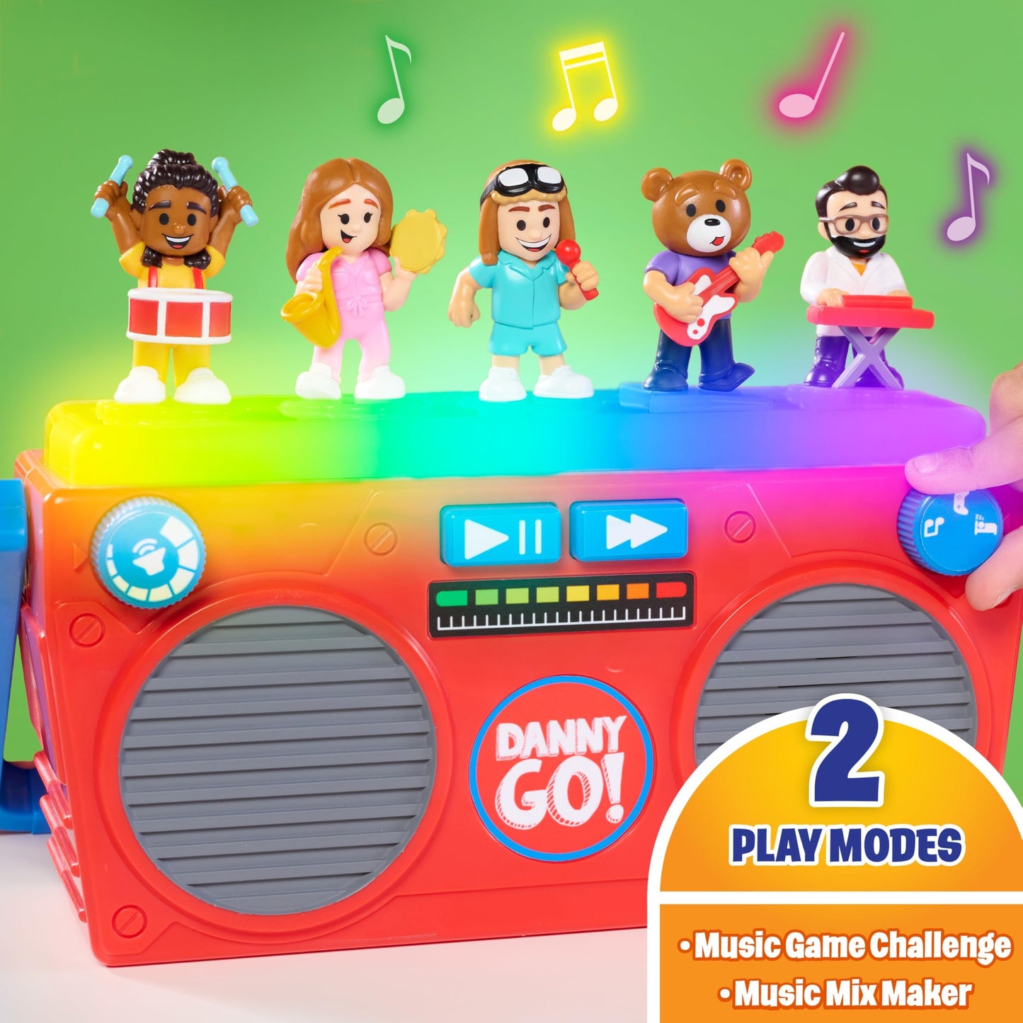 Danny Go! Music Mix-Up Boombox, Kids Toys for Ages 3 Up, Gifts and Presents