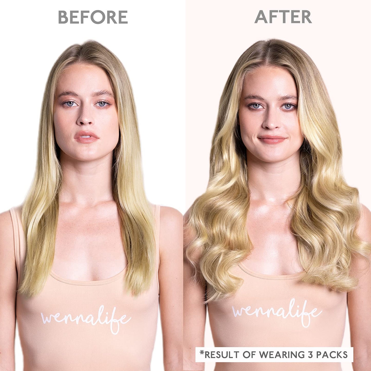 WENNALIFE Tape in Hair Extensions Human Hair, 20pcs 50g 18 inch Light Blonde Highlighted Golden Blonde Remy Hair Extensions Straight Human Hair Tape in Extensions Skin Weft Tape Extensions Human Hair
