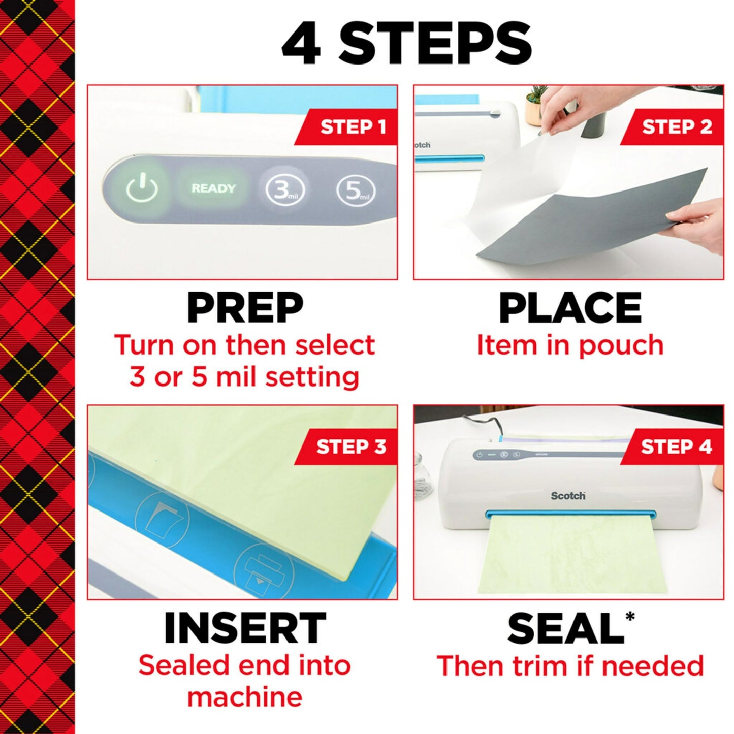 Scotch Thermal Laminating Pouches, Clear, Fits Letter Sized (8.9 in. × 11.4 in.) Paper, 150 Pouches