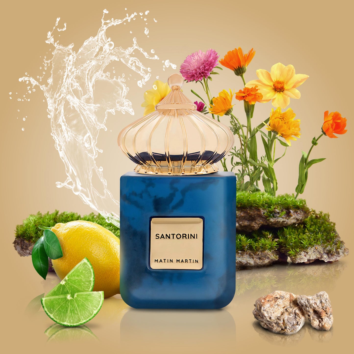 Matin Martin Santorini - Spicy Woody Fragrance For Women and Men - Citrus and Floral Perfume for Men - Arabian Perfume for Women - Unisex - 3.4 oz