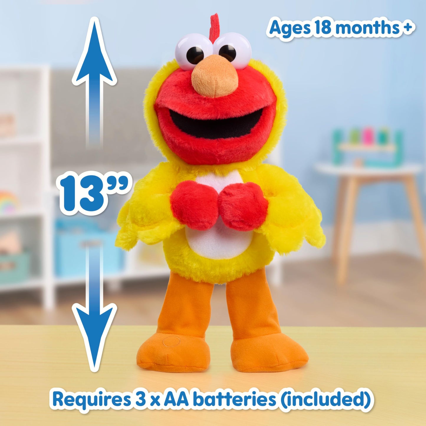 Sesame Street Chicken Dance Elmo, Kids Toys for Ages 2 Up, Gifts and Presents