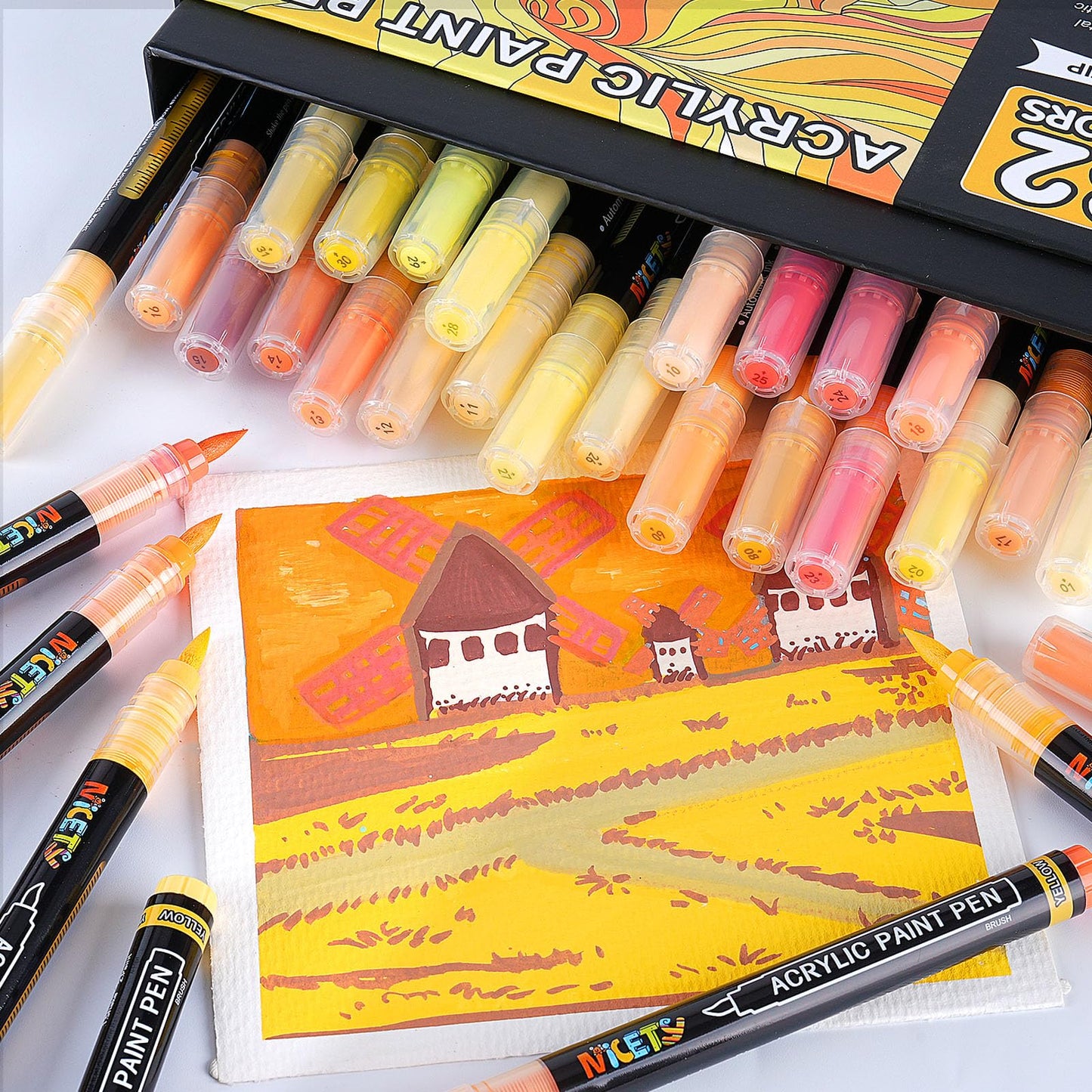 NICETY 32 acrylic markers (Yellow)