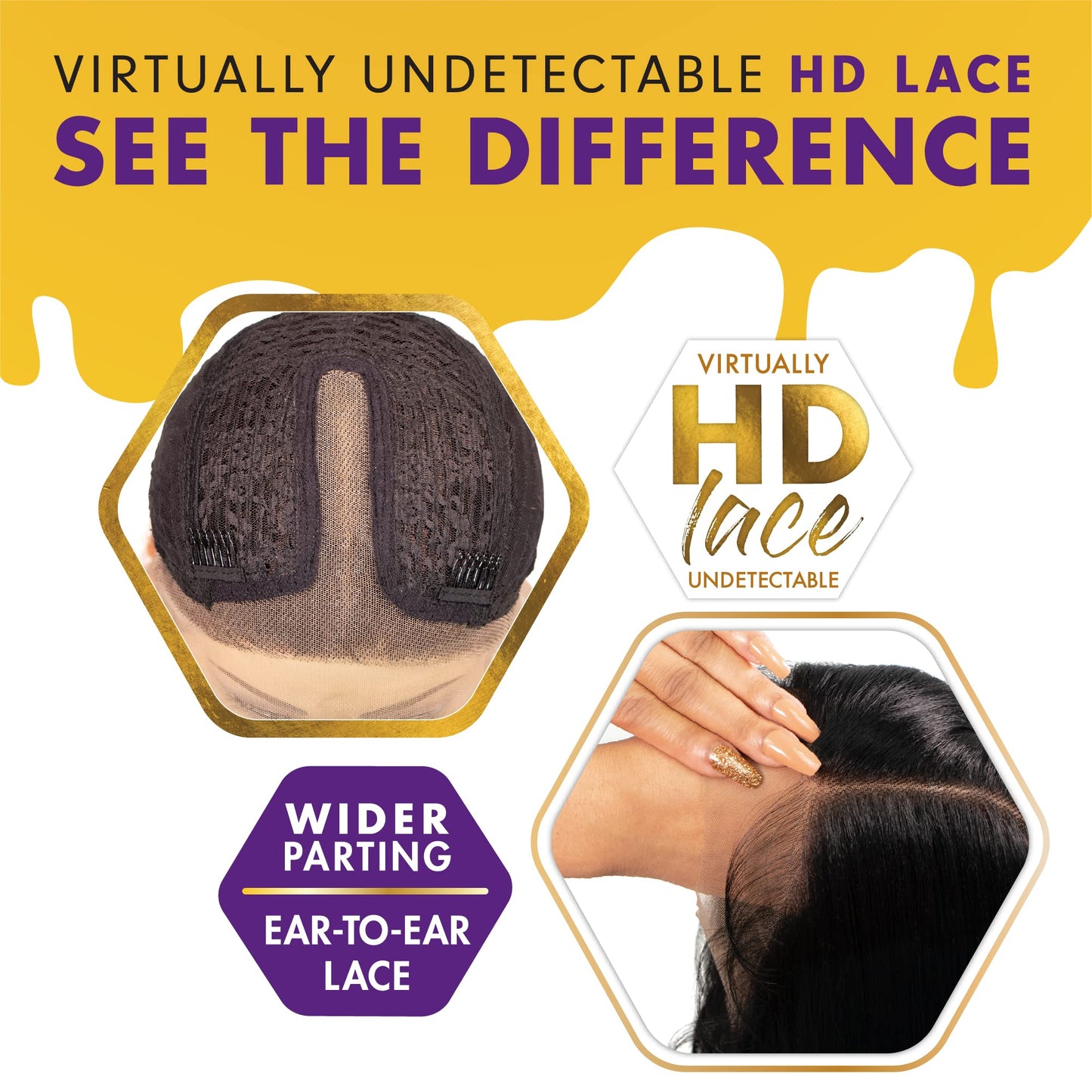 Sensationnel Butta Lace Front Wigs - Butta unit 29 extra wide 5 inch deep part synthetic wig preplucked hairline HD lace with Babyhair - Butta unit 29 (FLAMBOYAGEBLONDE)