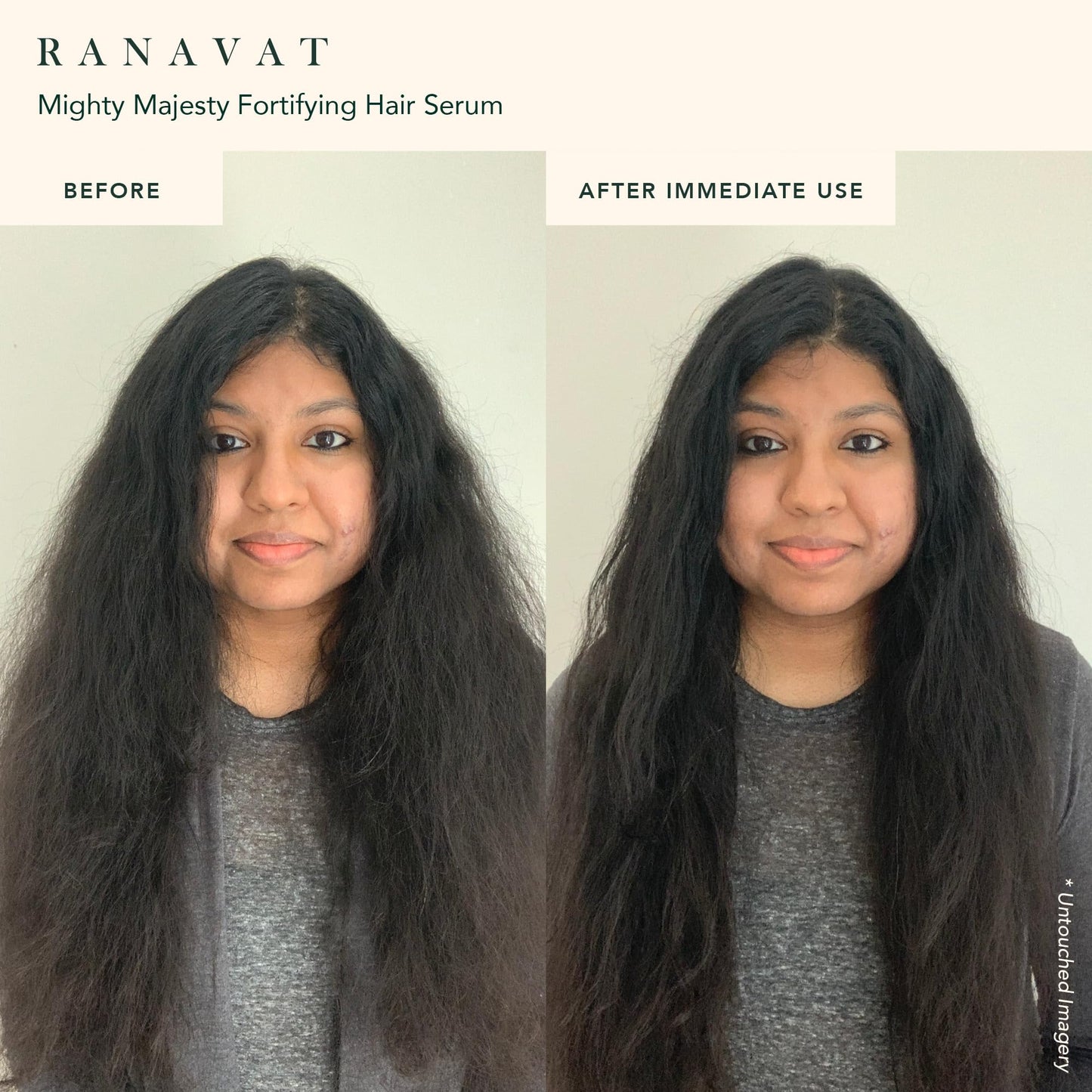 RANAVAT BOTANICS RANAVAT Mighty Majesty - Fortifying Hair Serum - Hair Oil Serum for Scalp Hydration, Frizz Control, & Hair Shine - With Jasmine and Amla Extract (1.7 oz)